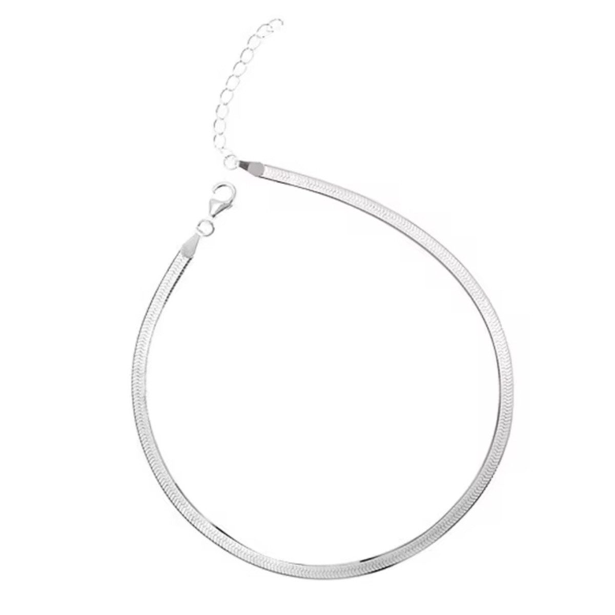 ELLAWIL Armband Flaches Silberarmband Schlangenarmband Damen Armband (Armba günstig online kaufen