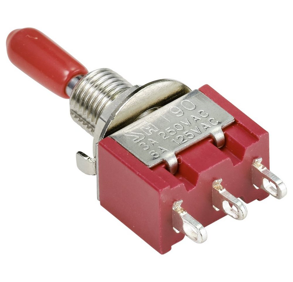 Thumbnail - TRU COMPONENTS Schalter TRU COMPONENTS TC-9353988 Wippschalter 250 V/AC 3 A 1 x Ein/Aus/(Ein) (TC-9353988)