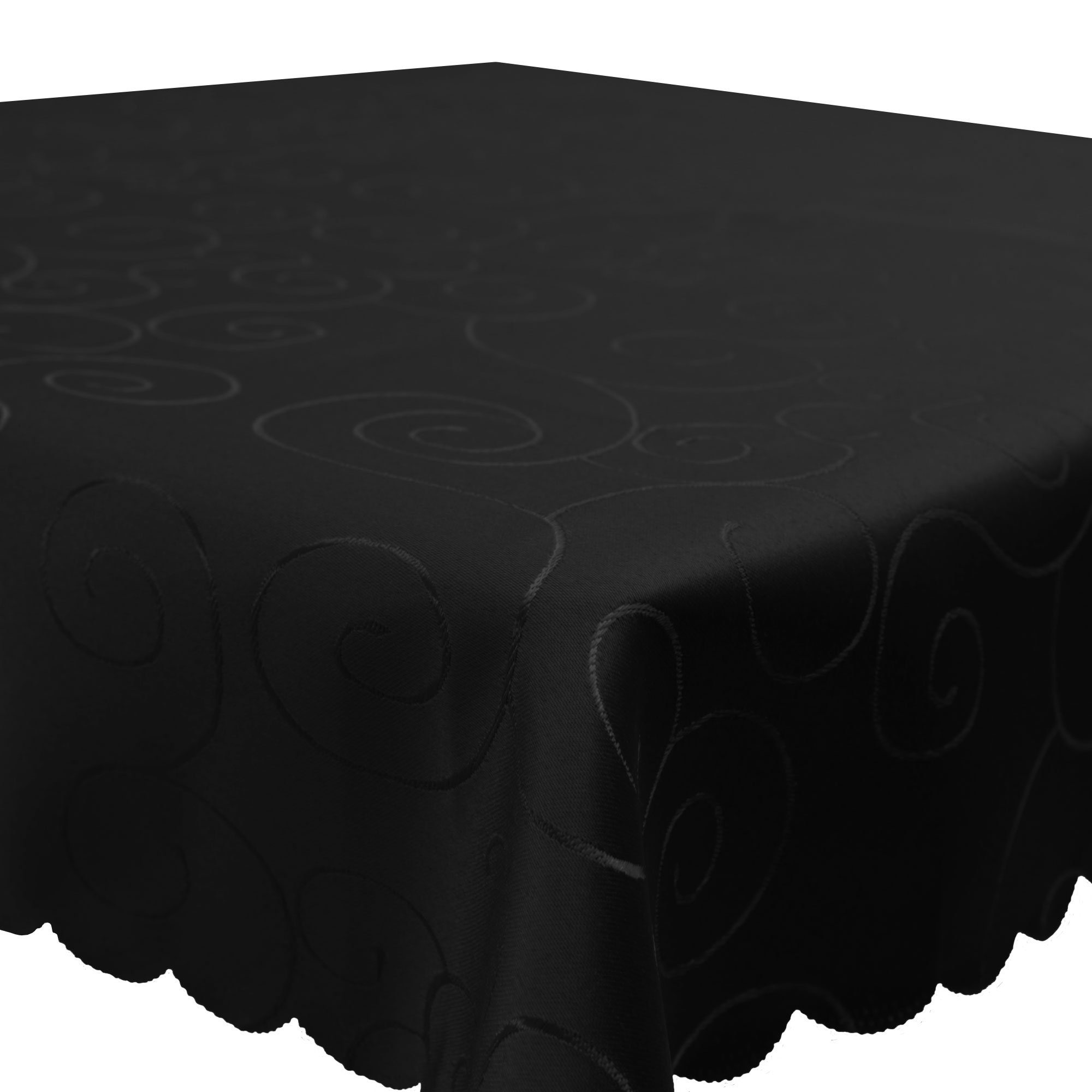 Haus und Deko Tischdecke Tischdecke Damast Ornamente eckig Circle Struktur bügelfrei pflegeleic (1-tlg)