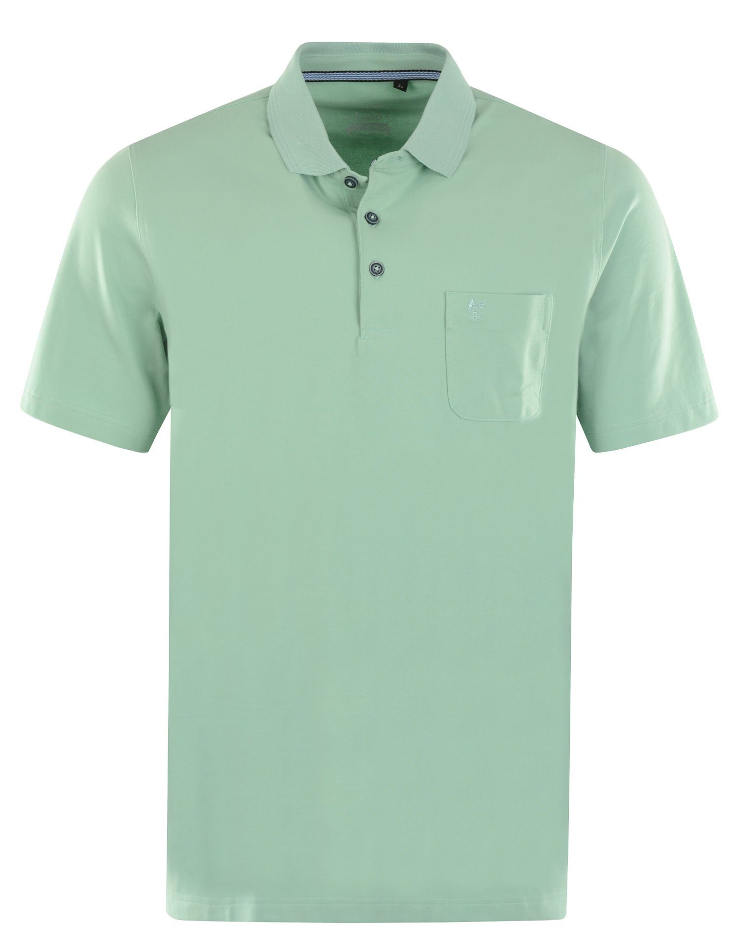Herren Fresh mint (1-tlg) Hajo Stay Poloshirt 509 Poloshirt