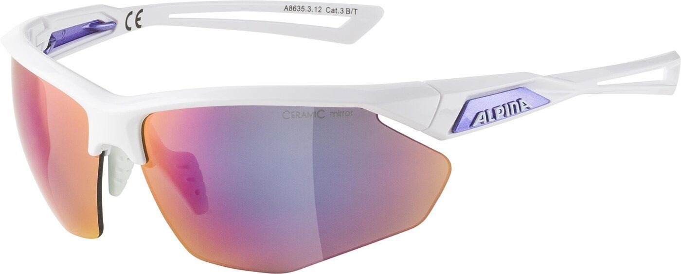 Alpina Sports Sonnenbrille NYLOS HR WHITE-PURPLE günstig online kaufen