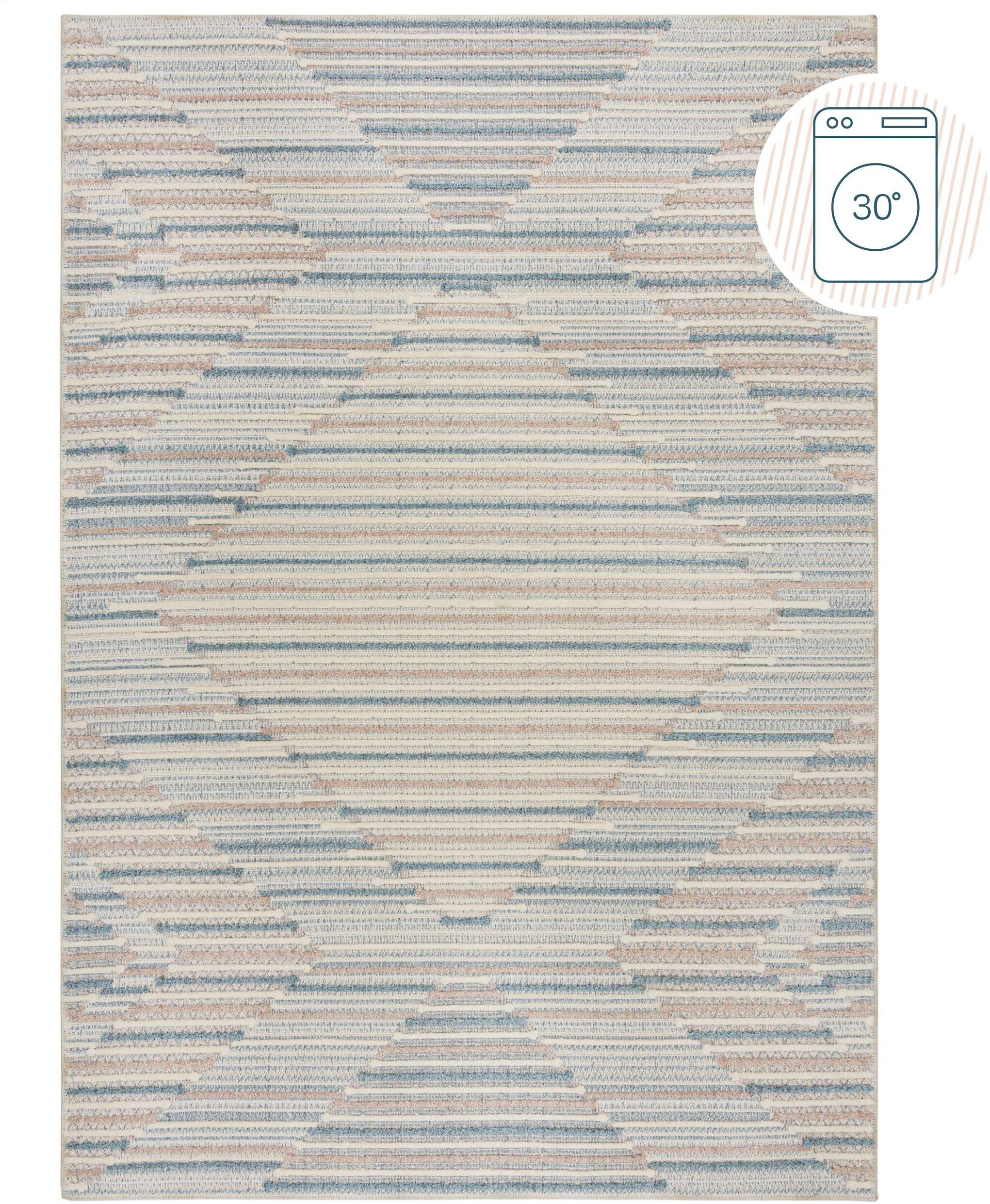 FLAIR RUGS Teppich Clementine, rechteckig, Höhe: 4 mm, kurzflor, waschbar, Wohnzimmer, Schlafzimmer