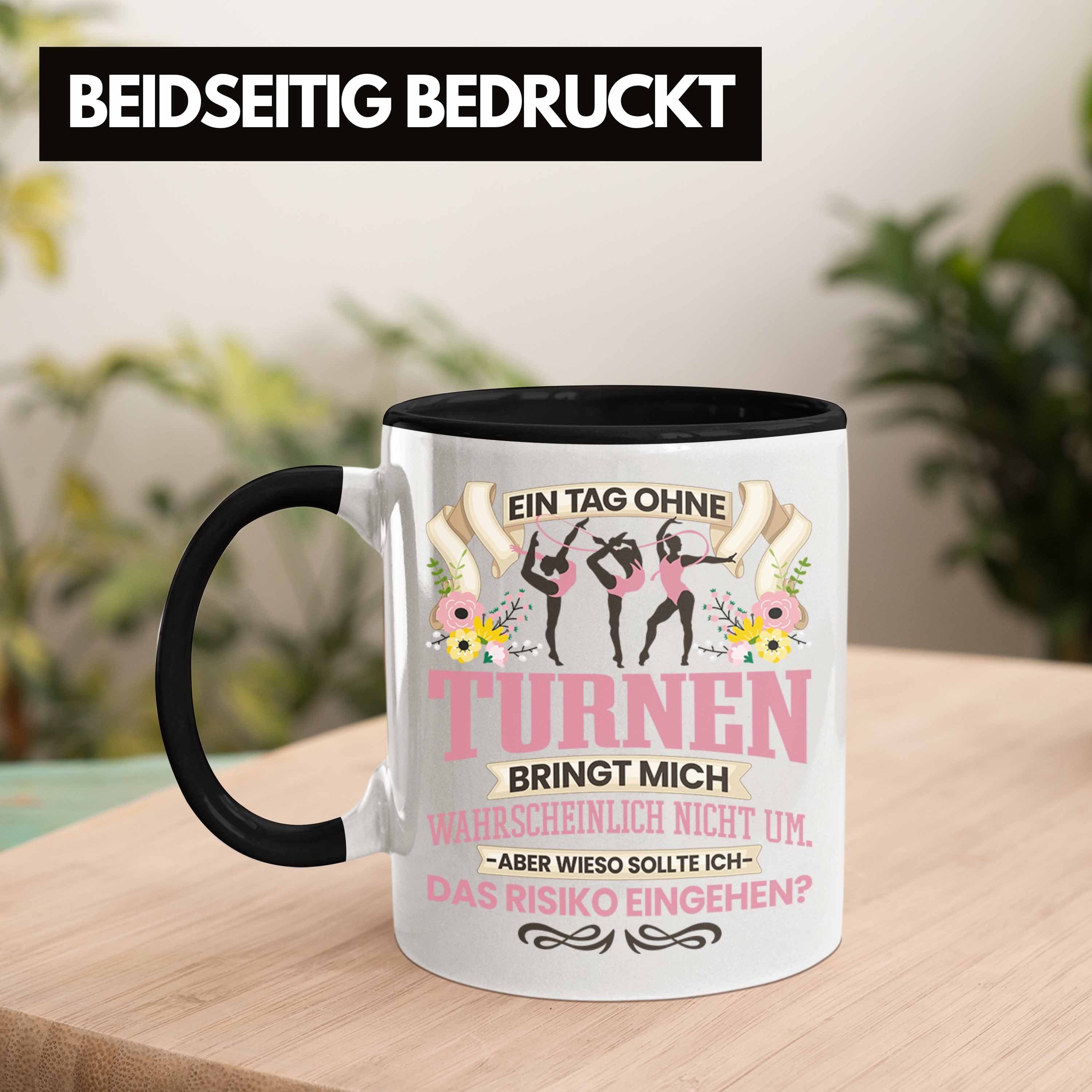 Mädchen für Turnerin Trendation Geschenk - Turnen Schwarz Tasse Tasse Leichta Trendation Frauen