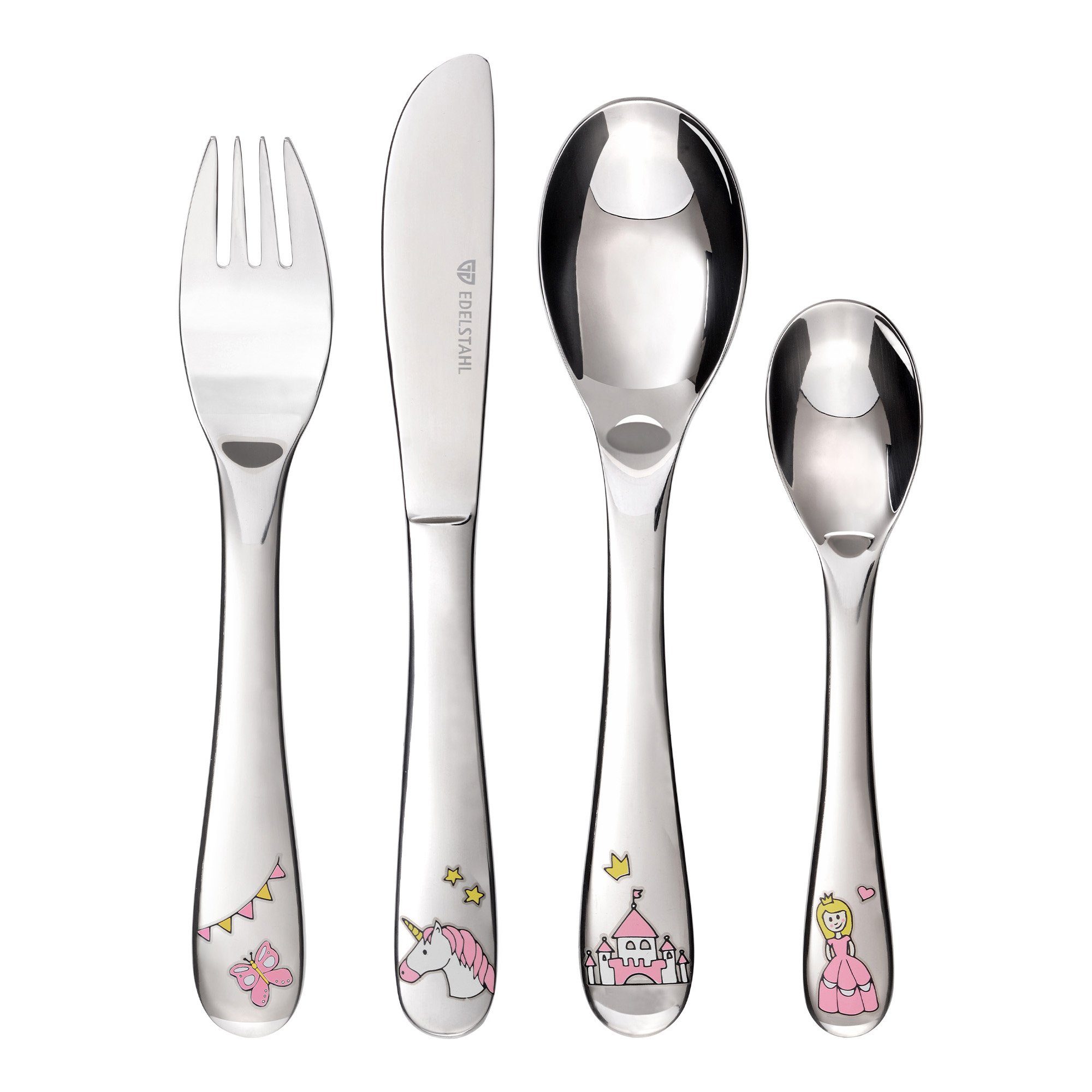 GRÄWE Kinderbesteck GRÄWE Kinderbesteck 4-teilig PRINZESSIN, Edelstahl