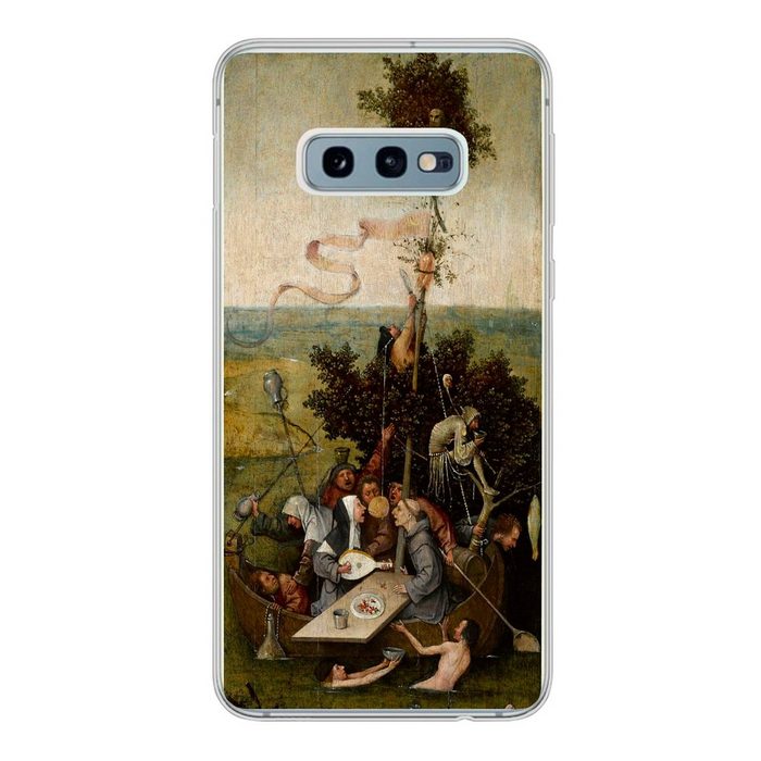 MuchoWow Handyhülle Schiff der Narren - Gemälde von Hieronymus Bosch Phone Case Handyhülle Samsung Galaxy S10e Silikon Schutzhülle