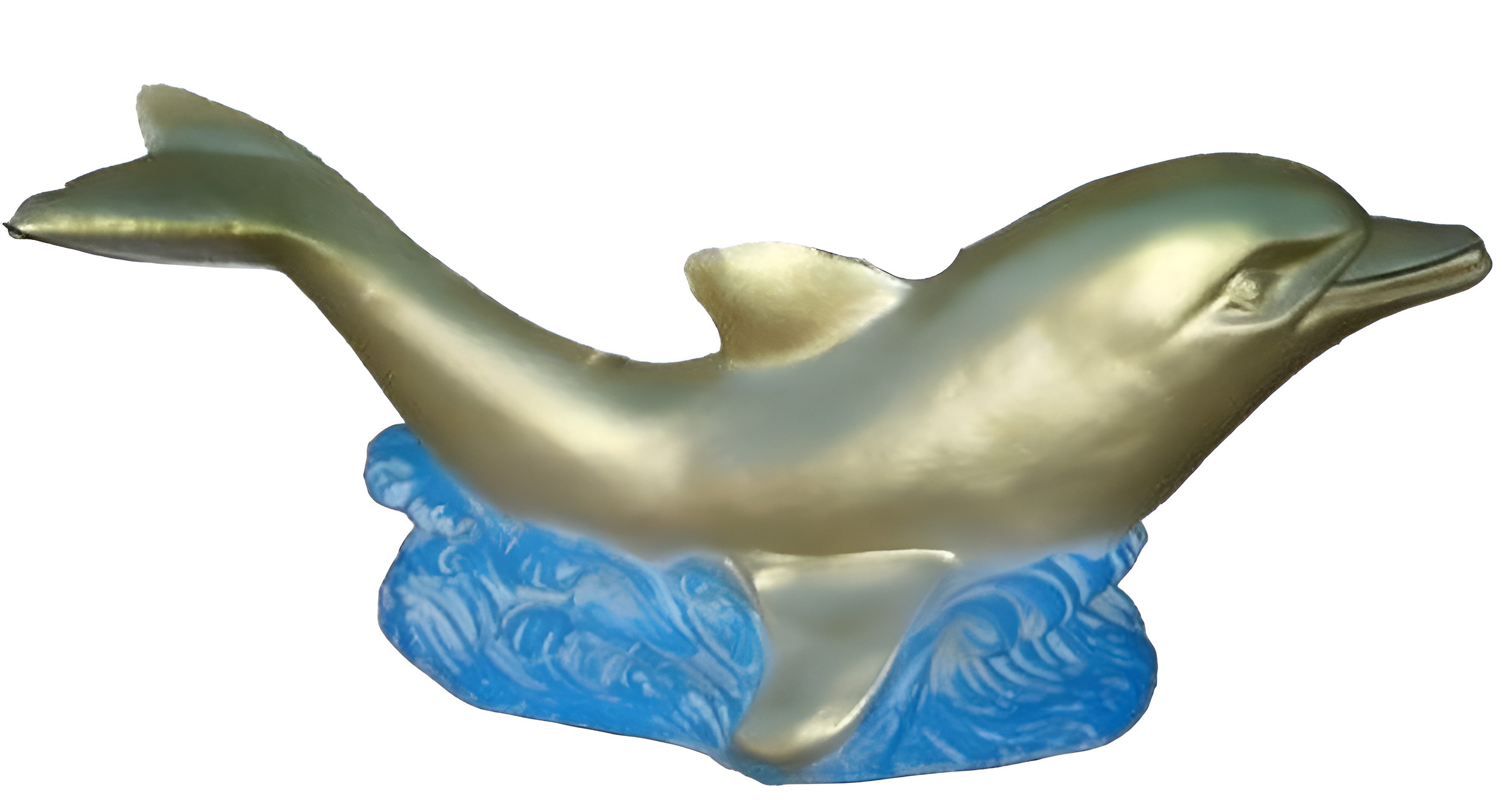 JVmoebel Couchtisch Delphin Tischskulptur aus Glas - Design Statue und Figur, Made in Europa