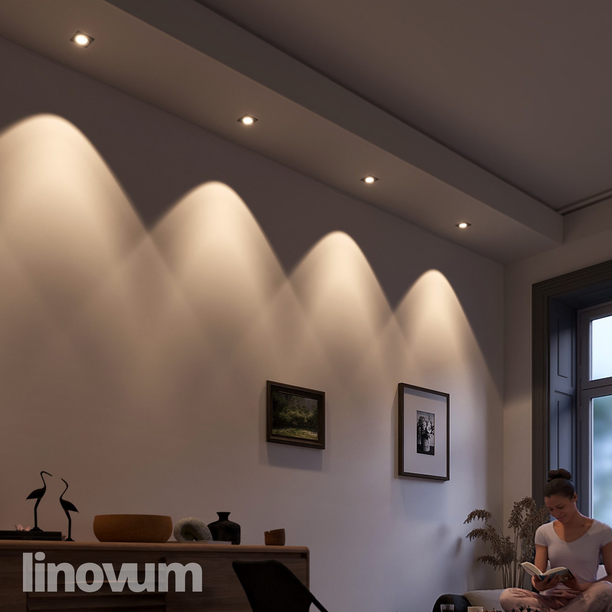 linovum LED Einbaustrahler LED Einbaustrahler warmweiss günstig online kaufen