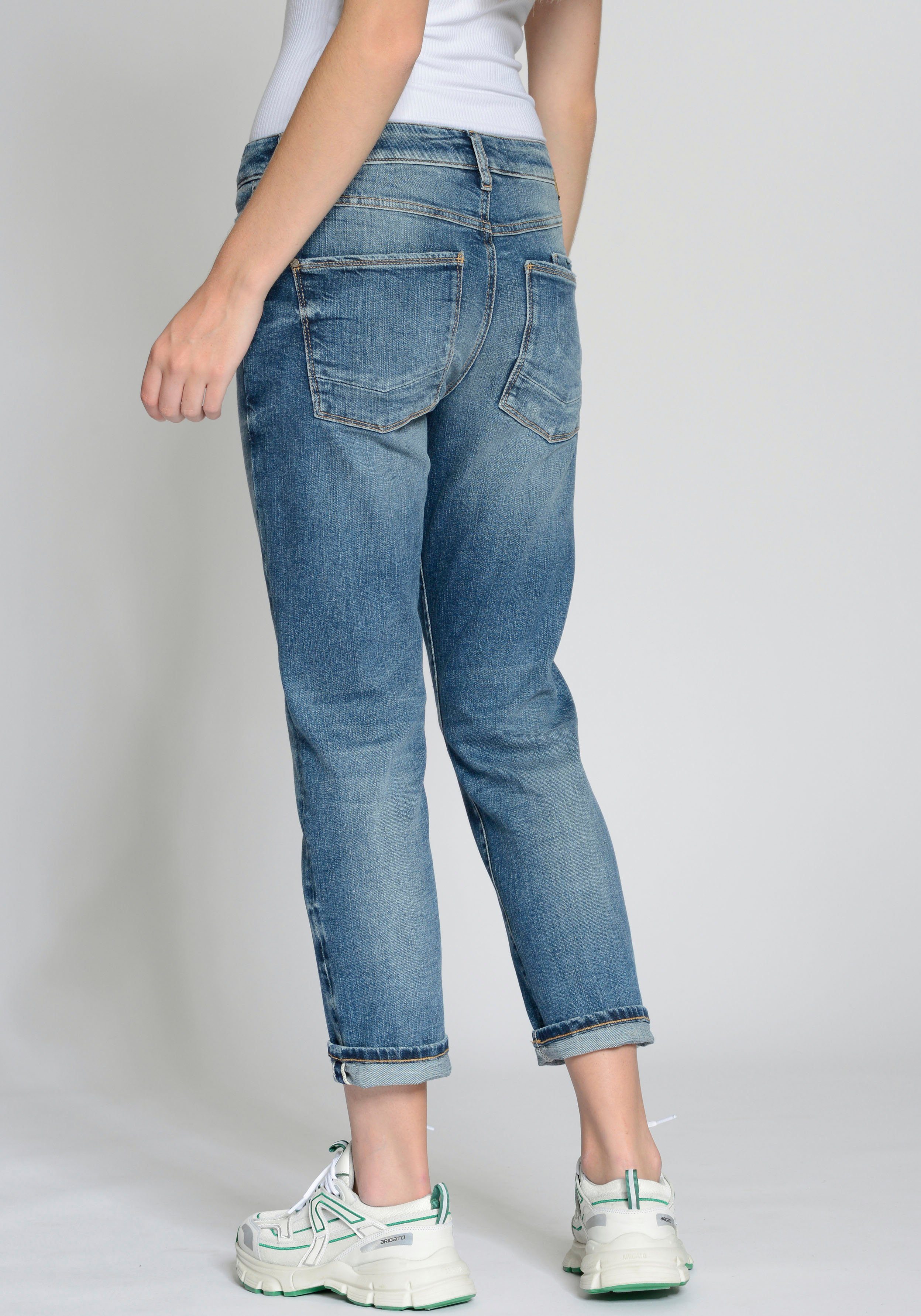 GANG Boyfriend-Jeans 94NADIA 5-Pocket Style mit Reißverschluss und Knopf günstig online kaufen