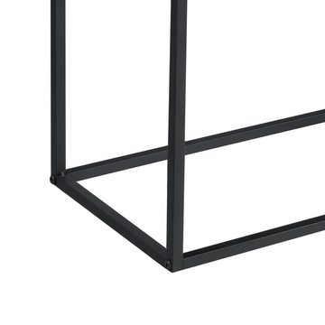 en.casa Sideboard, »Motala« Beistellschrank Küchenschrank 90 x 108,5 x 30 cm Schwarz