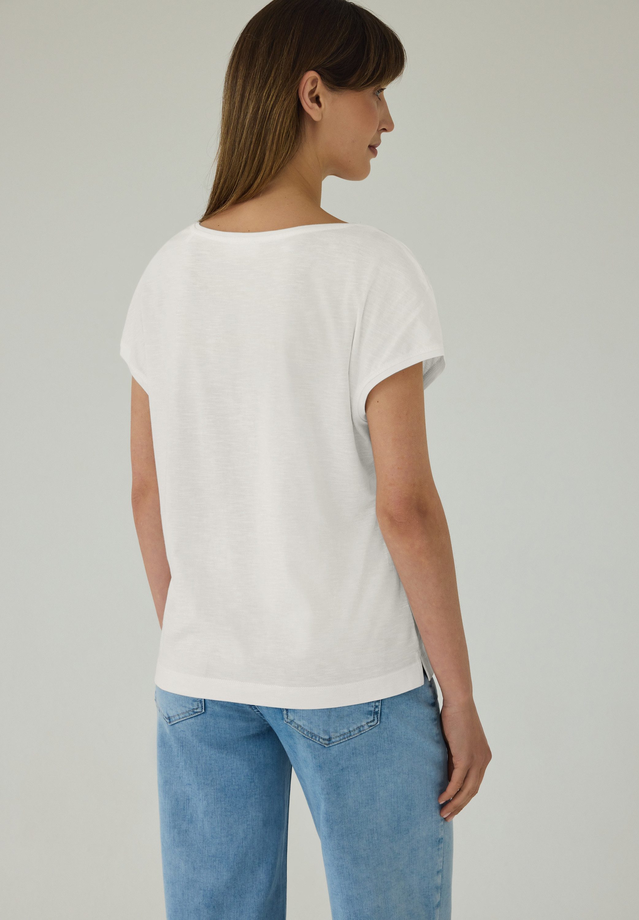 STREET ONE STUDIO V-Shirt mit abgerundetem V-Ausschnitt – Bild 2 von 5