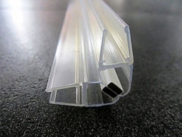 Kristhal Dusch- & Baddesign Duschdichtung Tür-Magnetdichtung 90° (1 Paar), für 6 und 8 mm universal, L: 200 cm, individuell kürzbar