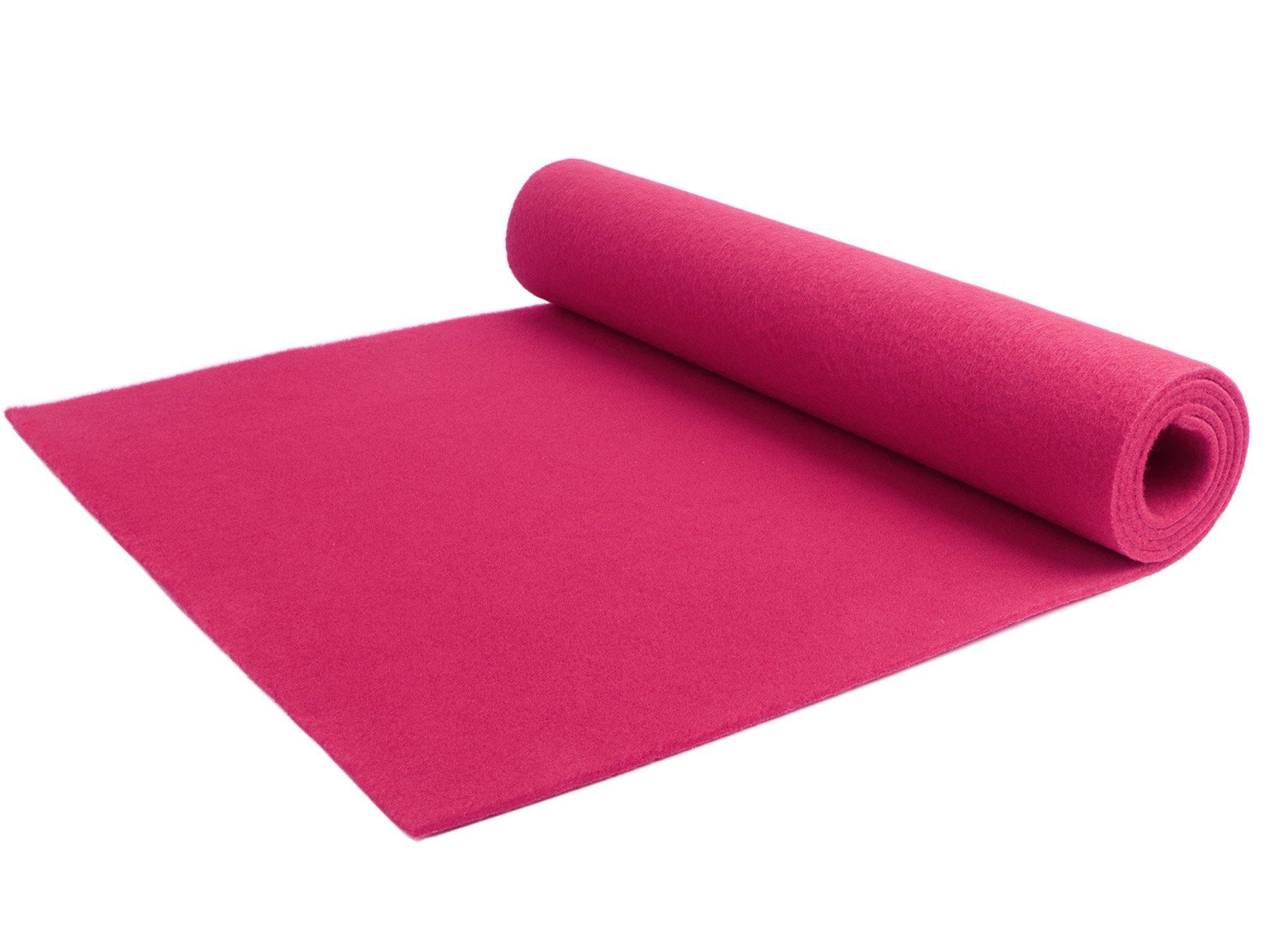 - - Textil, Pink 1,00m, Ideen RHODOS Höhe: Primaflor- Quadratisch, in mm Eventteppich Nadelvliesteppich 1,00m 5 x