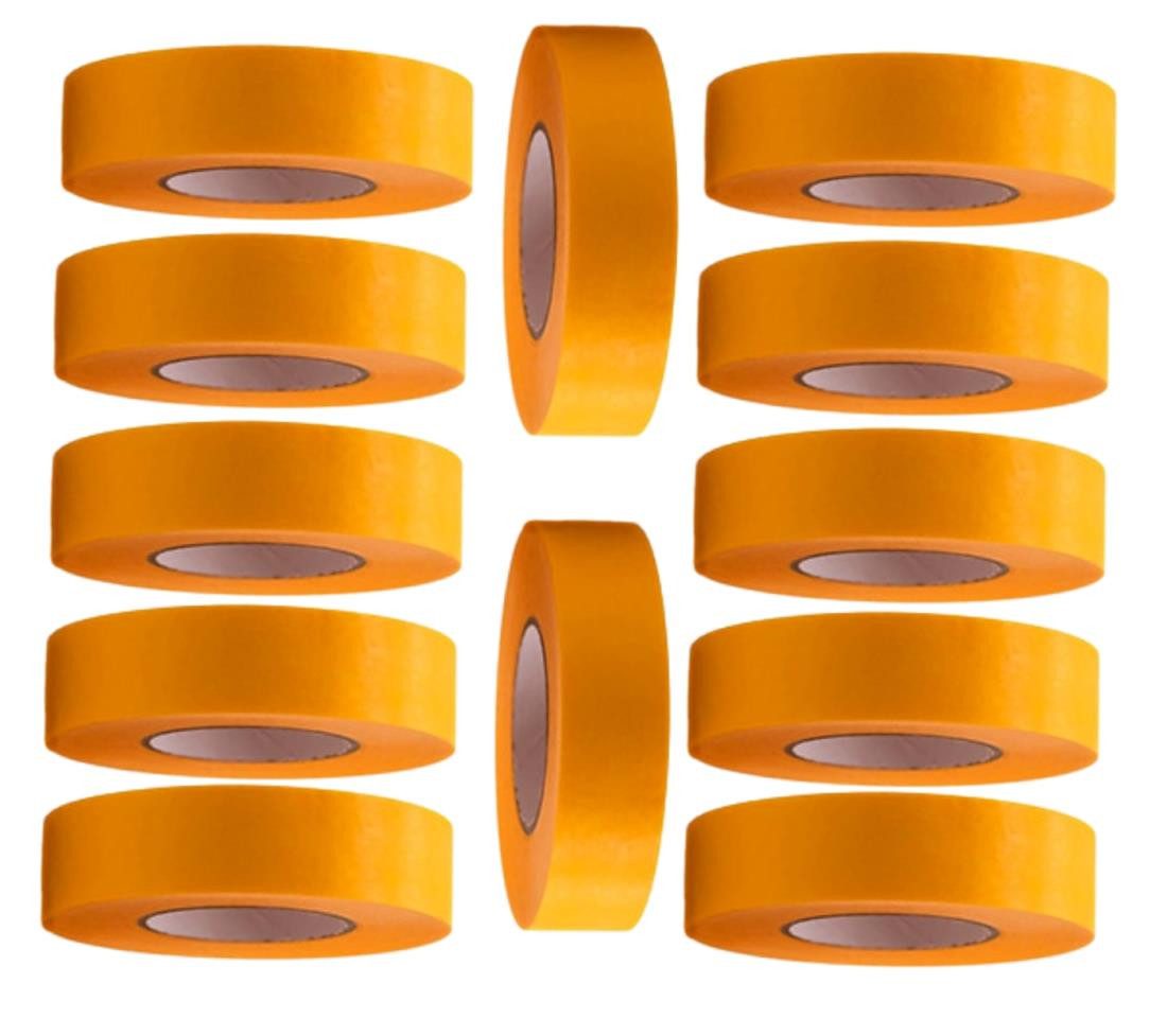 BAYLI Kreppband 12 Rollen Profi Goldband Klebeband 50 m x 24 mm - Malerband günstig online kaufen