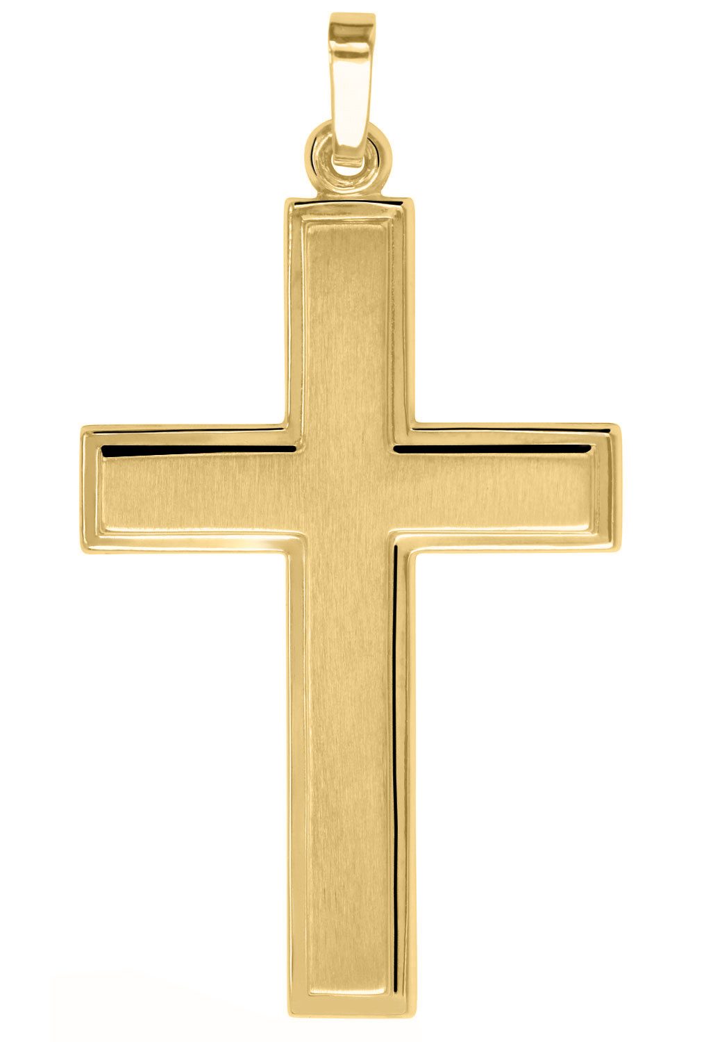 My Gold Kreuzanhänger Herren Kreuz Anhänger Gold 750 (18 Karat) - Bologna (Set, 1-tlg., inkl. Schmuckbox), Geschenke