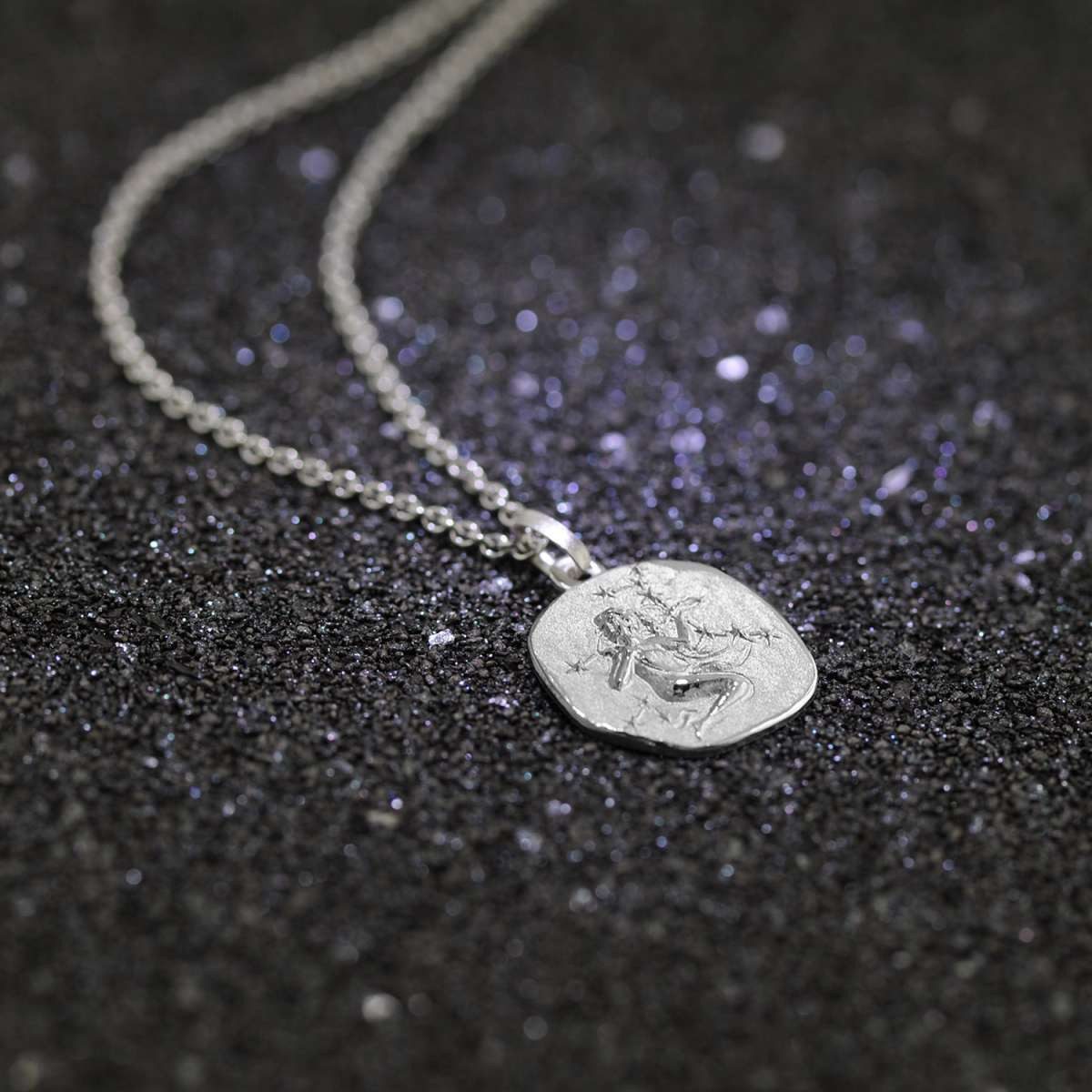 trendor Kette mit Anhänger 08441-09, Sternzeichen Jungfrau mit 925 Silber Ø 16 mm – Bild 3 von 5