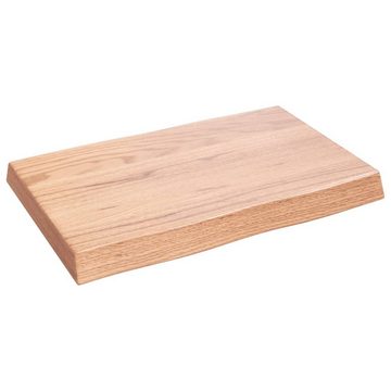 furnicato Tischplatte 60x40x(2-6) cm Massivholz Behandelt Baumkante (1 St)