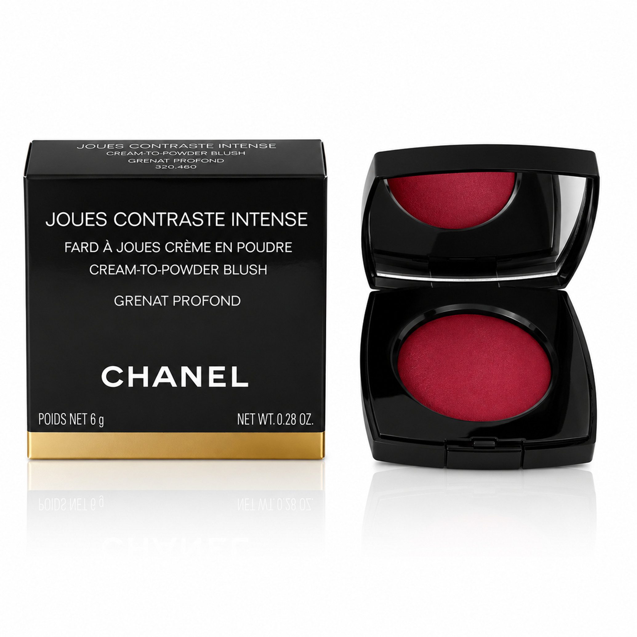 CHANEL Rouge Chanel Joues Contraste Intense Grenat Profond Cream-To-Powder Blush