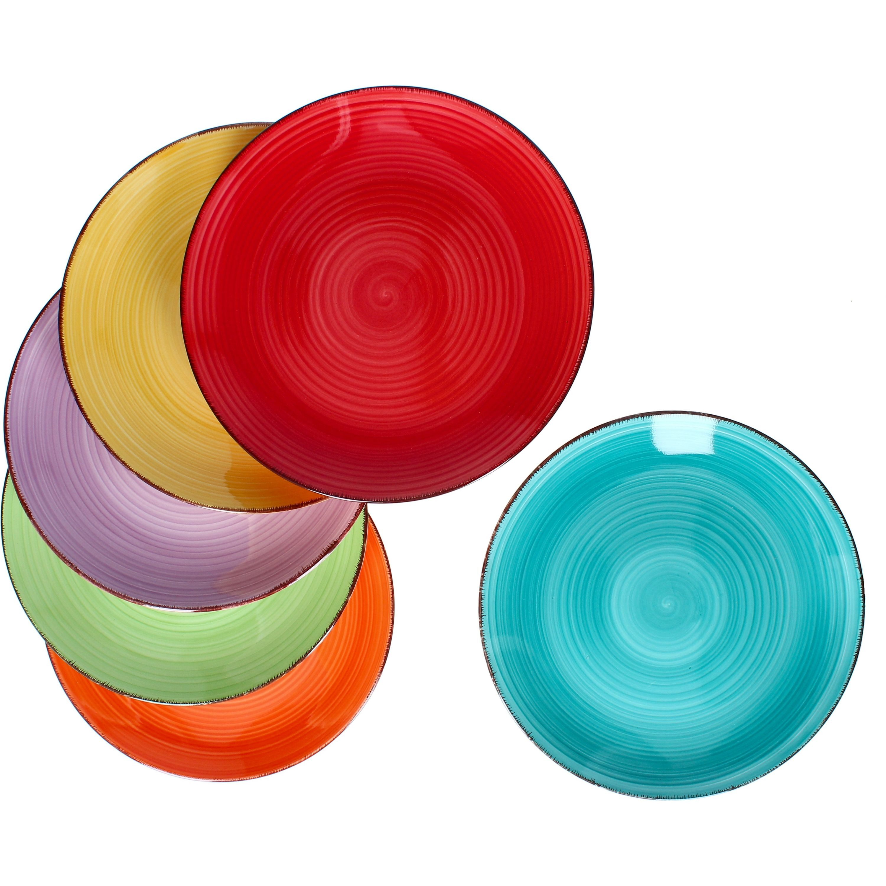 MamboCat Speiseteller 6er Set Speiseteller Uni Bunt