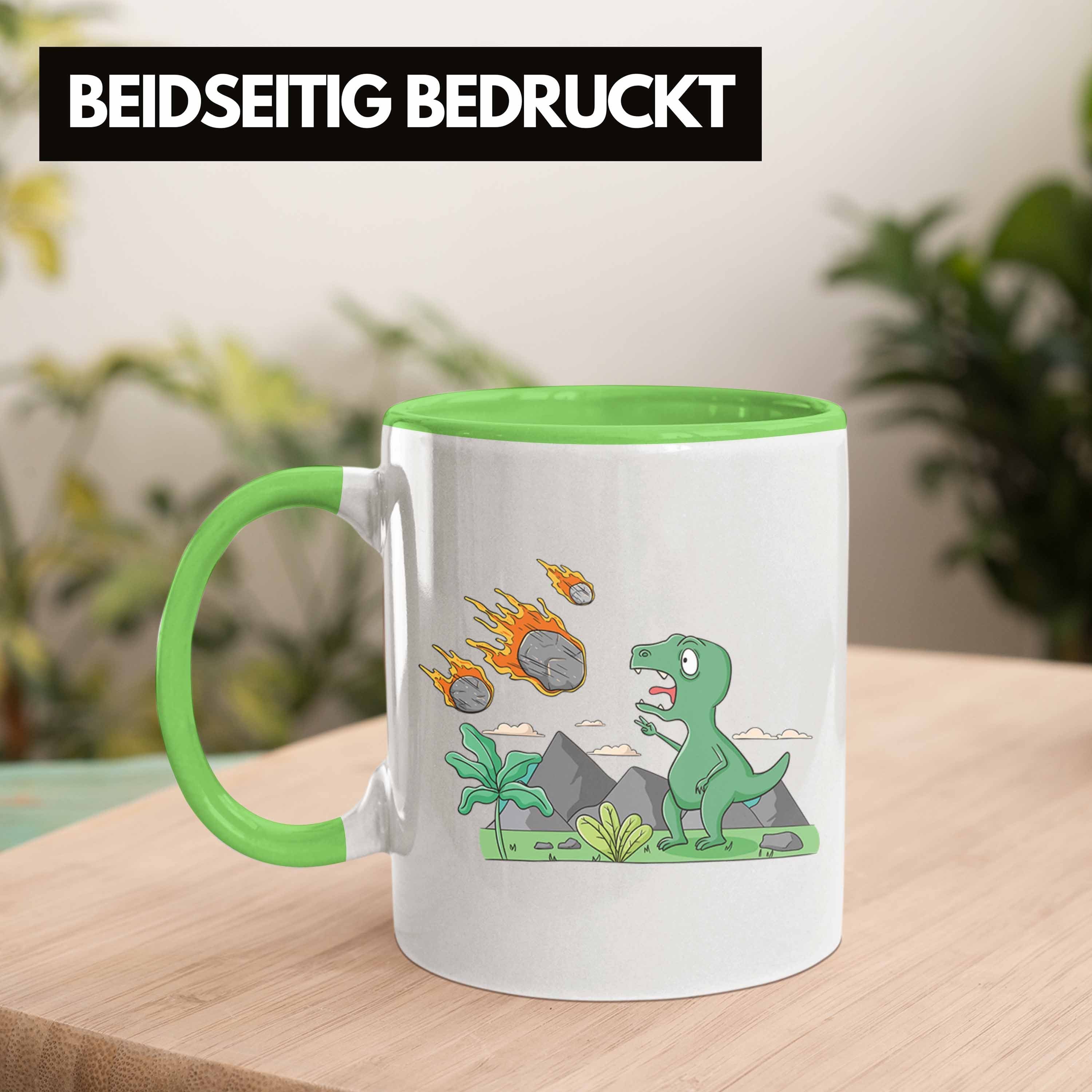 Grün Dinosaurier Tasse Geschenk Grafik Tasse Lustig Trendation