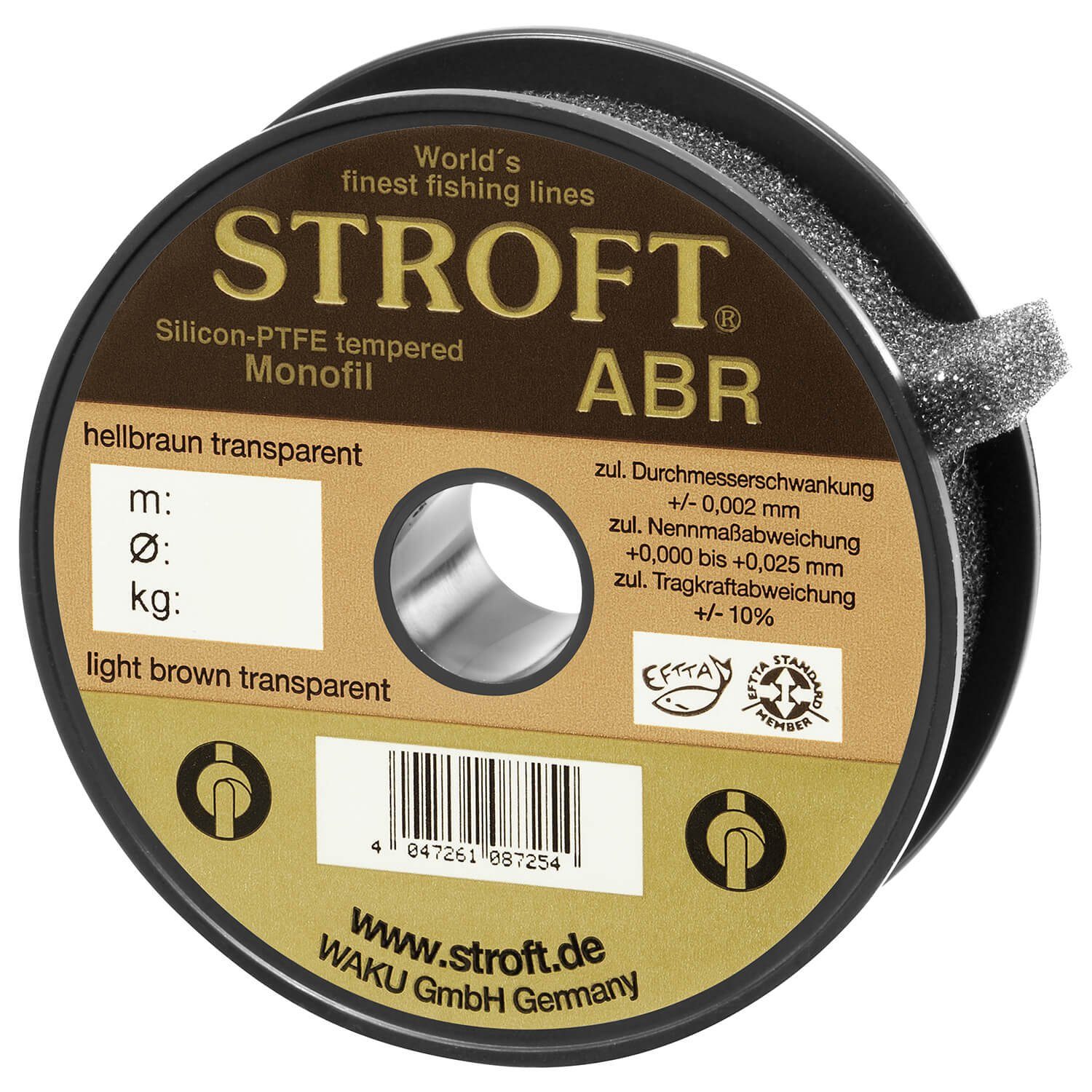 ABR (1-St), Schnur STROFT Monofile Fadendurchmesser, Angelschnur 0.08 100 Länge, m Tragkraft 100m, 1.0kg mm Stroft