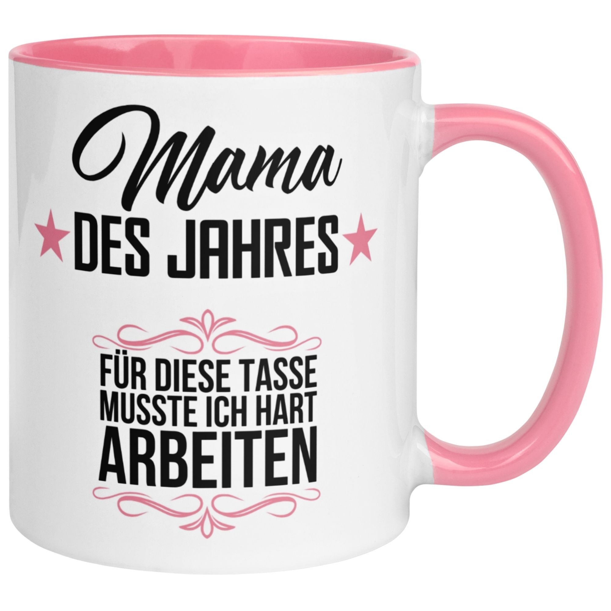 Momentals Tasse Mama des Jahres – Geschenk Becher Geburtstag Muttertag Weihnachten, Gratis Versand · Links-&Rechtshänder · Spülmaschinenfest