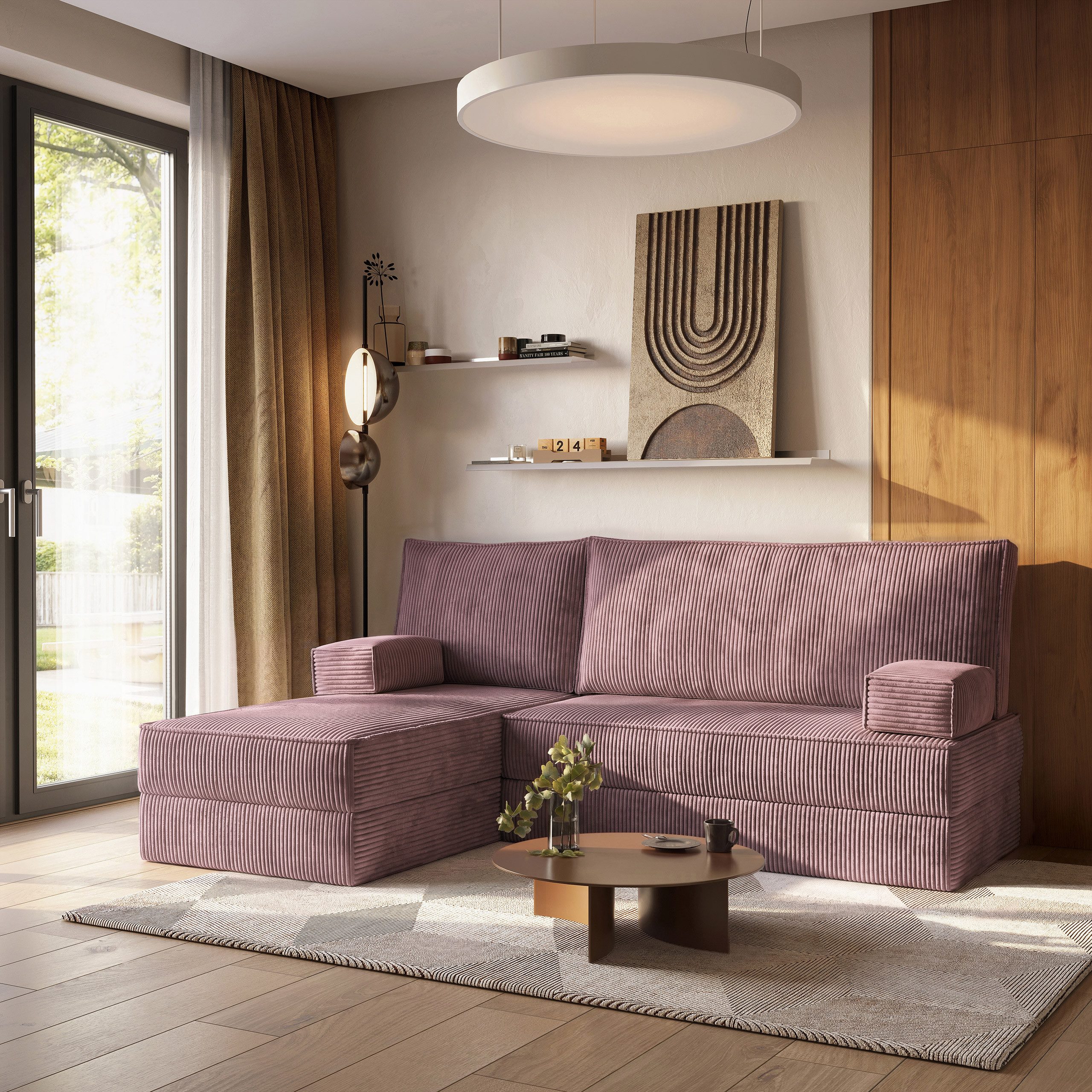 Masseno Ecksofa NOTIA modulares Boneless Sofa mit Schlaffunktion