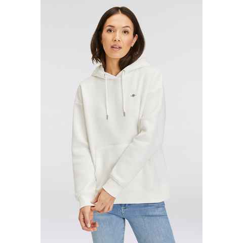 Gant Sweatshirt REL SHIELD HOODIE mit GANT-Stickerei auf der Brust