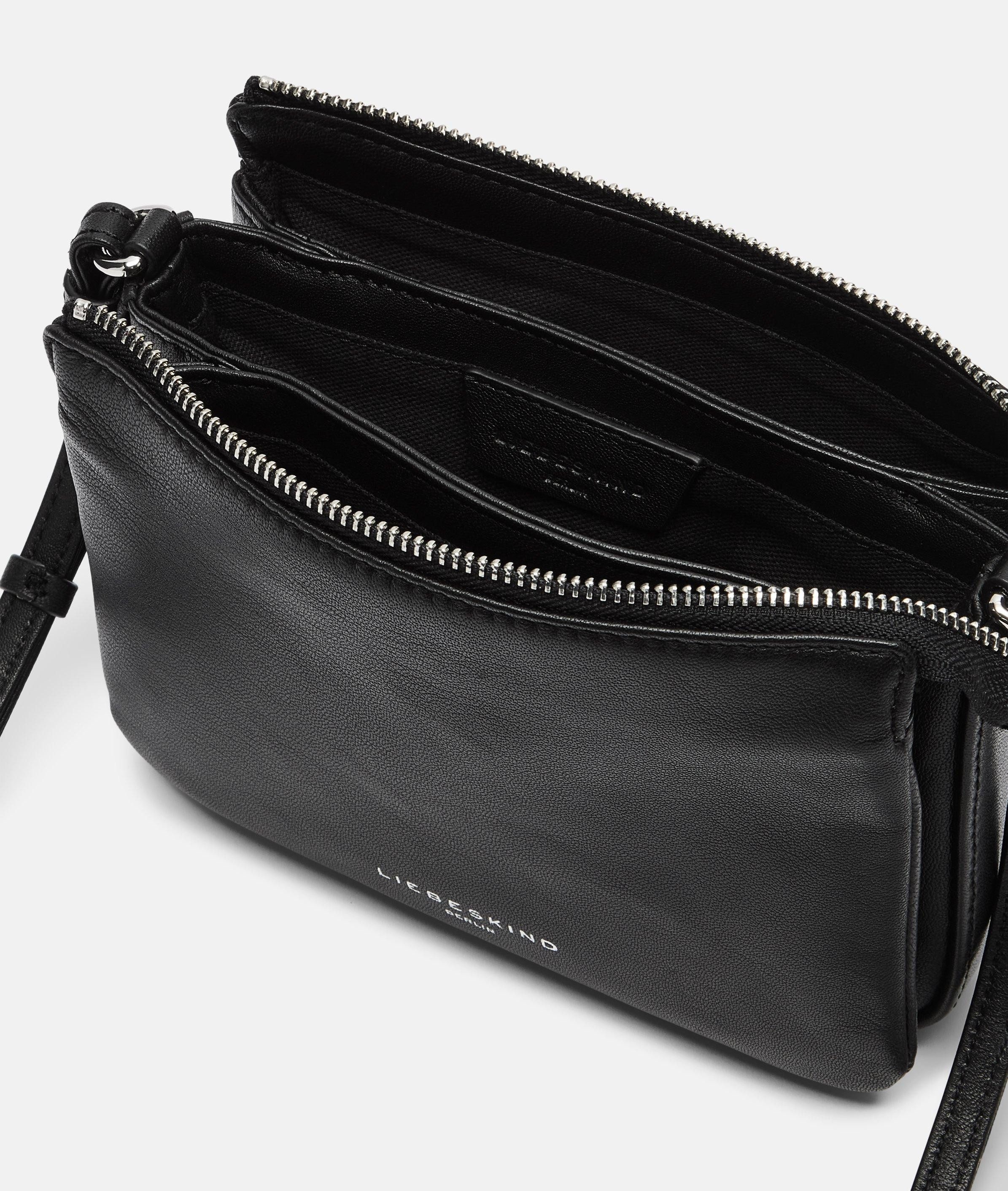 Liebeskind Berlin Umhängetasche Crossbody, Kleine Umhängetasche aus weichem Schafsleder