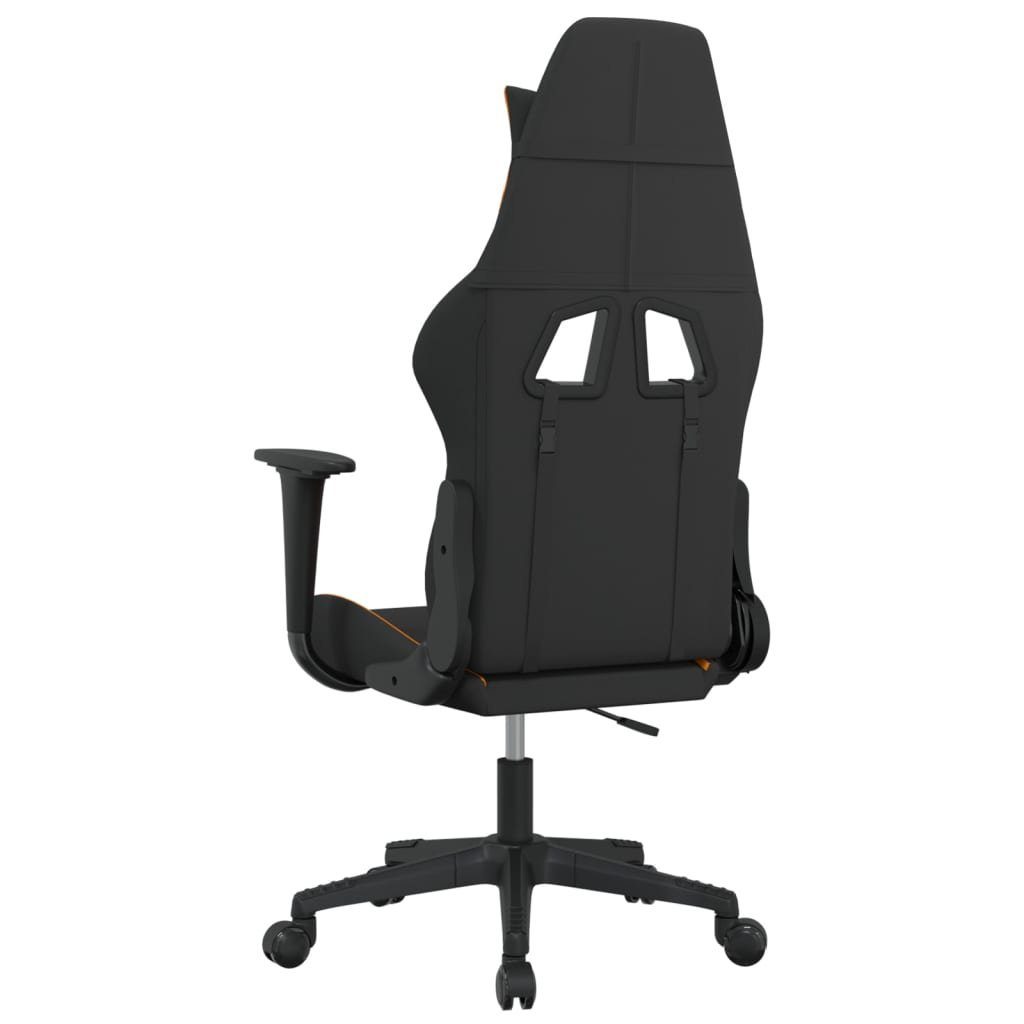 vidaXL Bürostuhl Schwarz Gaming-Stuhl Orange Stoff und