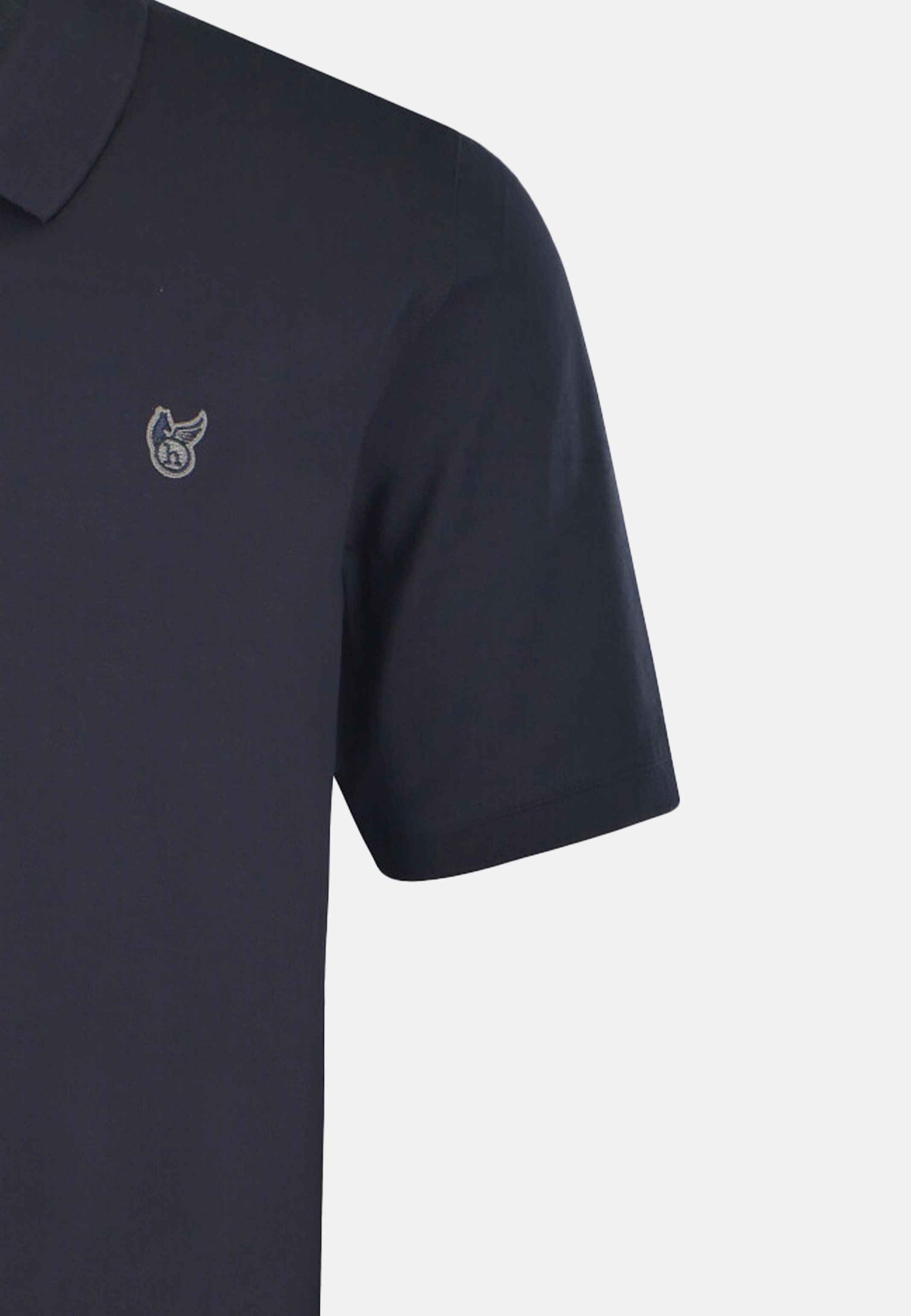 Hajo Poloshirt Pique (1-tlg) Poloshirt - Baumwolle - Atmungsaktiv - Elastische Armabschlüsse