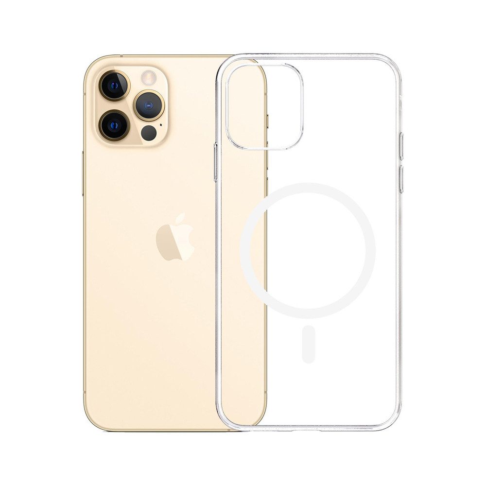 3MK Smartphone-Hülle Handyhülle Schutzhülle Magnethülle, MagSafe-kompatibel, verstärkte Ecken, transparent