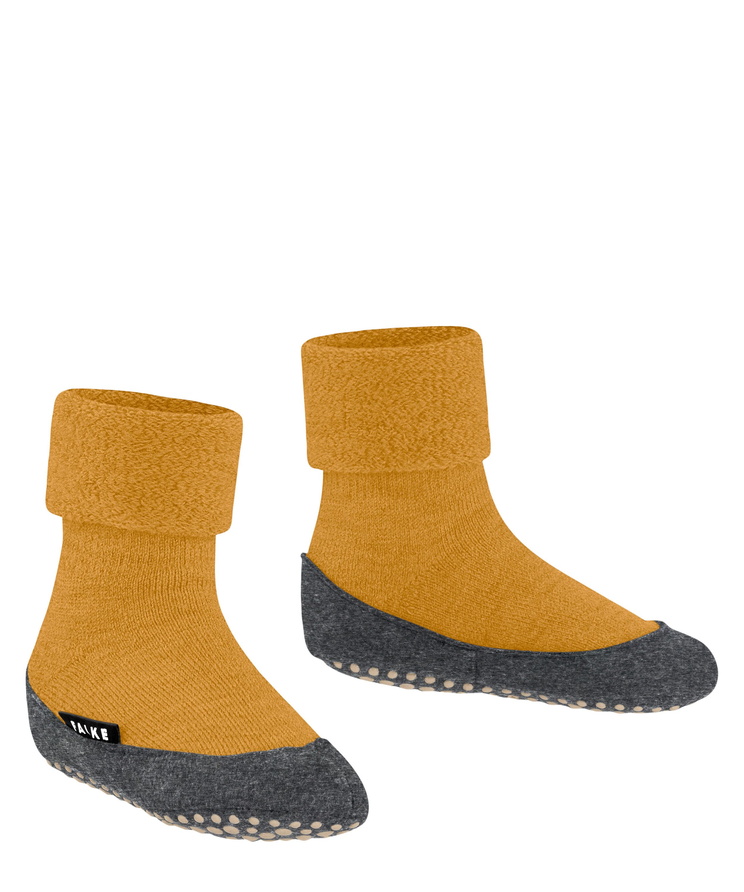 FALKE Socken Cosyshoe Teens Hausschuhe (1-Paar) mit Merinowolle & rutschhemmender Sohle