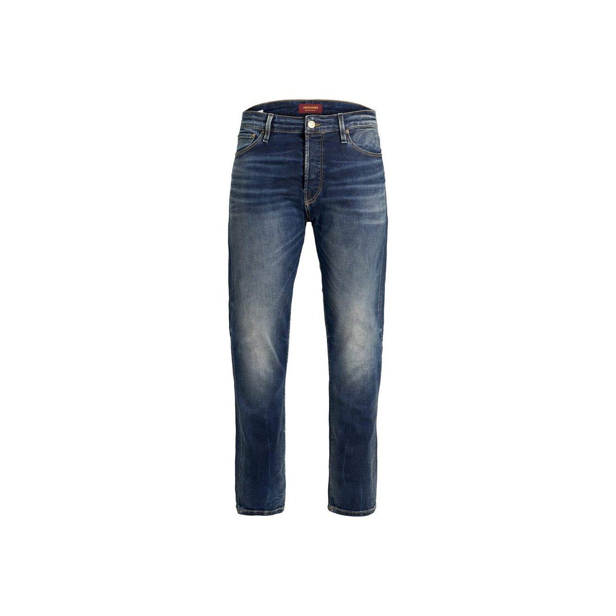 Jack & Jones blau Straight-Jeans (1-tlg) regular
