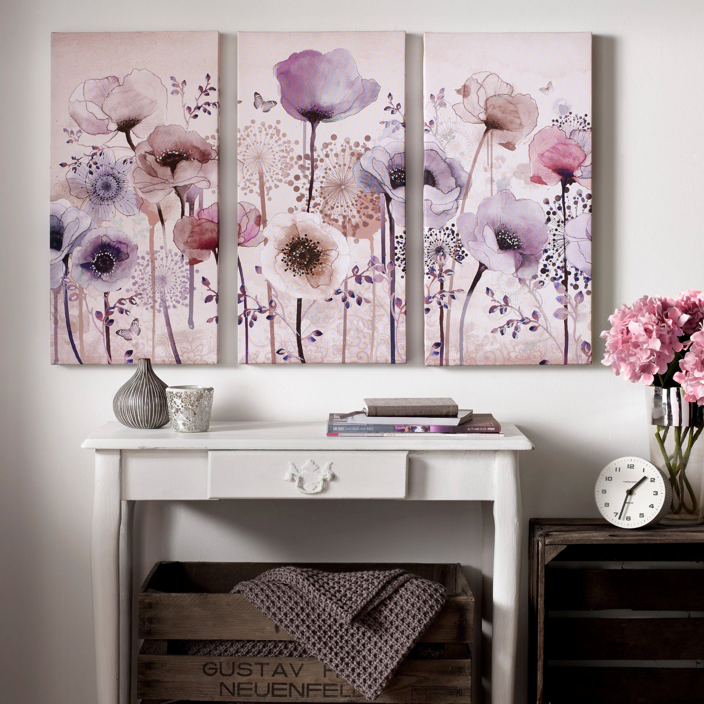 Art for the home Leinwandbild »Classic Poppy«, Blumen (Set, 3 Stück) online  kaufen | OTTO