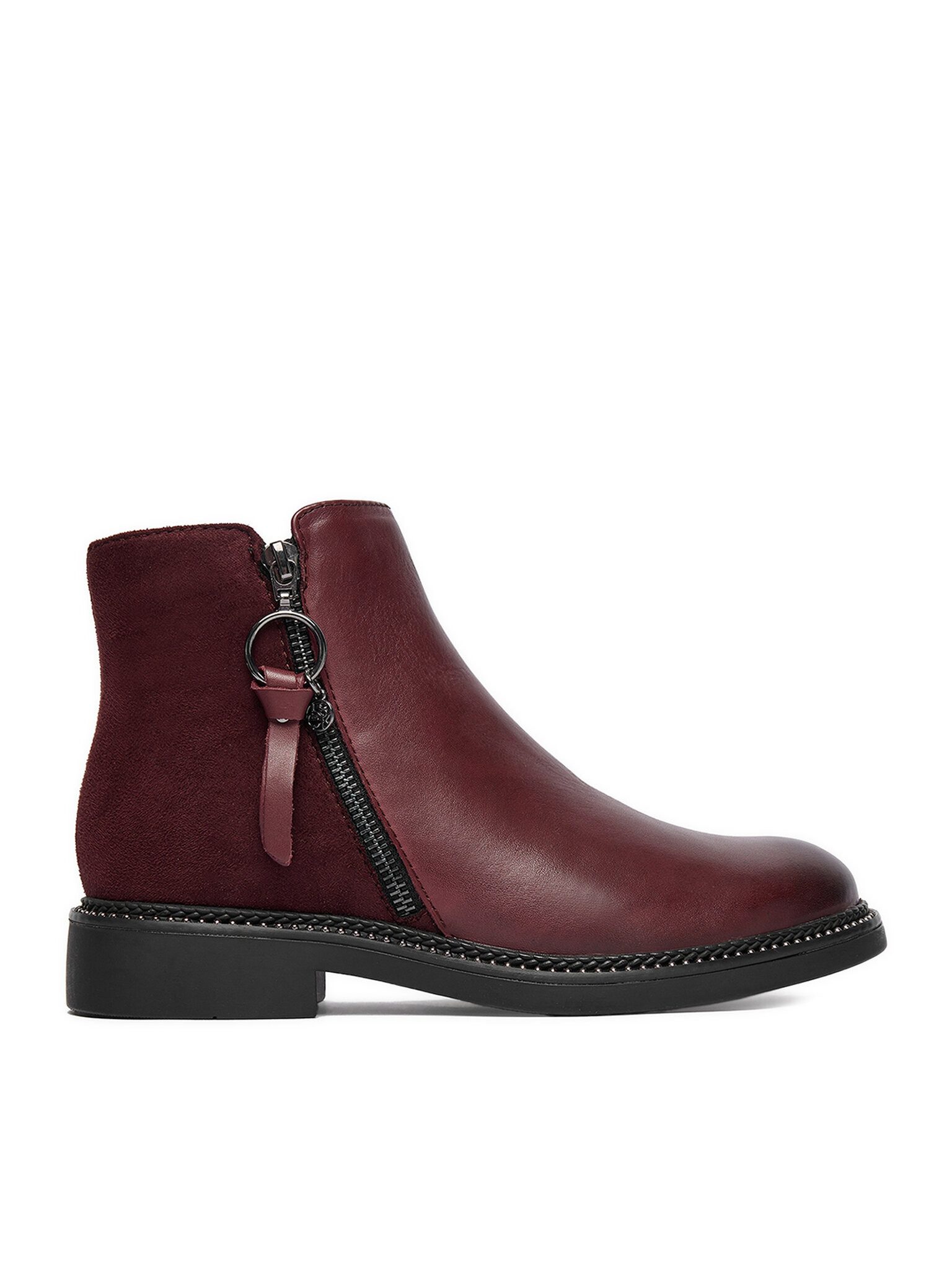 LASOCKI Lasocki Damen-Knöchelstiefel Burgundy Lasocki-CEO-RST-56007-13 Burgund Stiefel