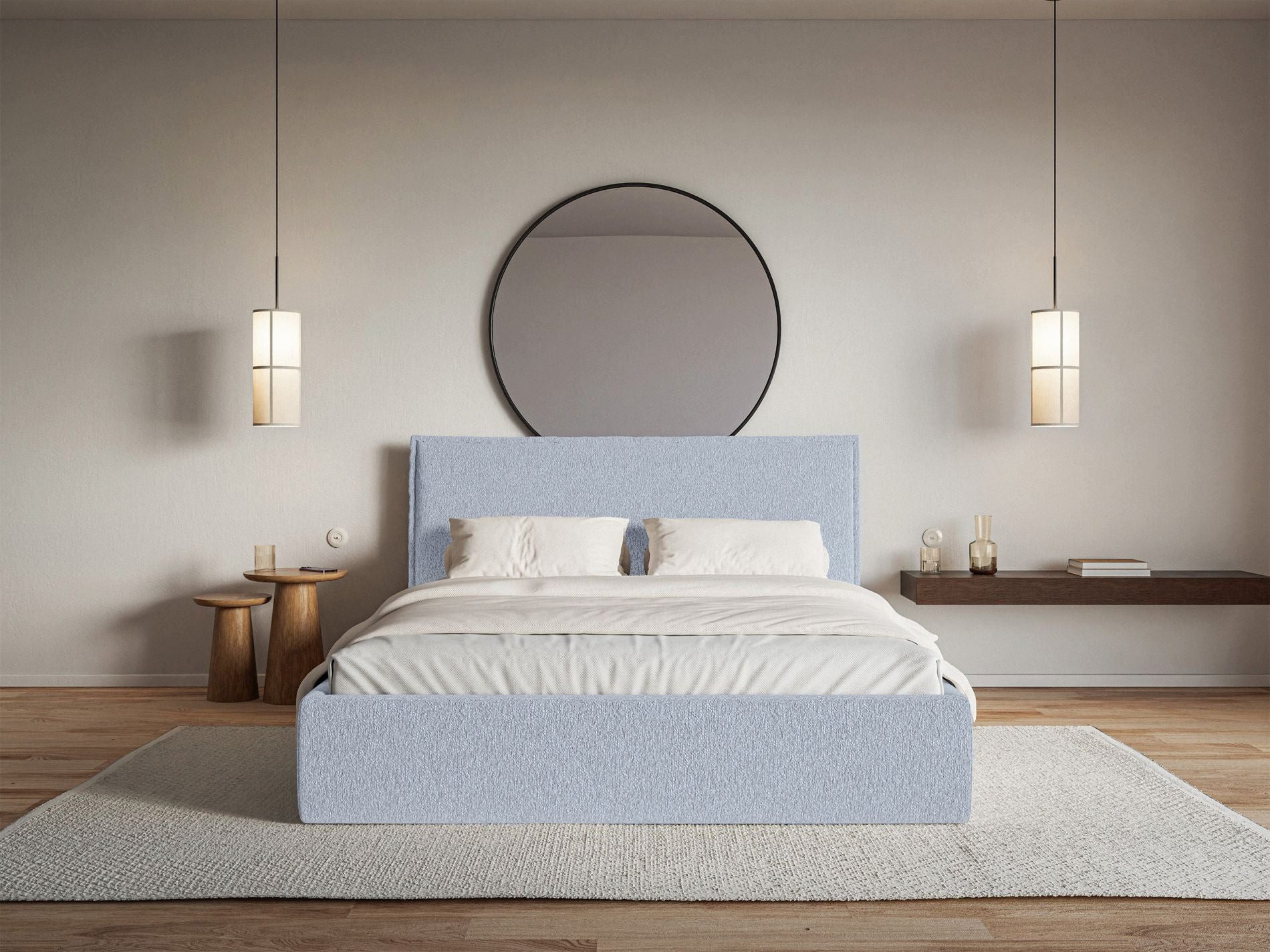 Selsey Polsterbett SOFTIE SLIM, Polsterbett kompakt mit / ohne Bettkasten, Chenille / Samt, 140–200 cm