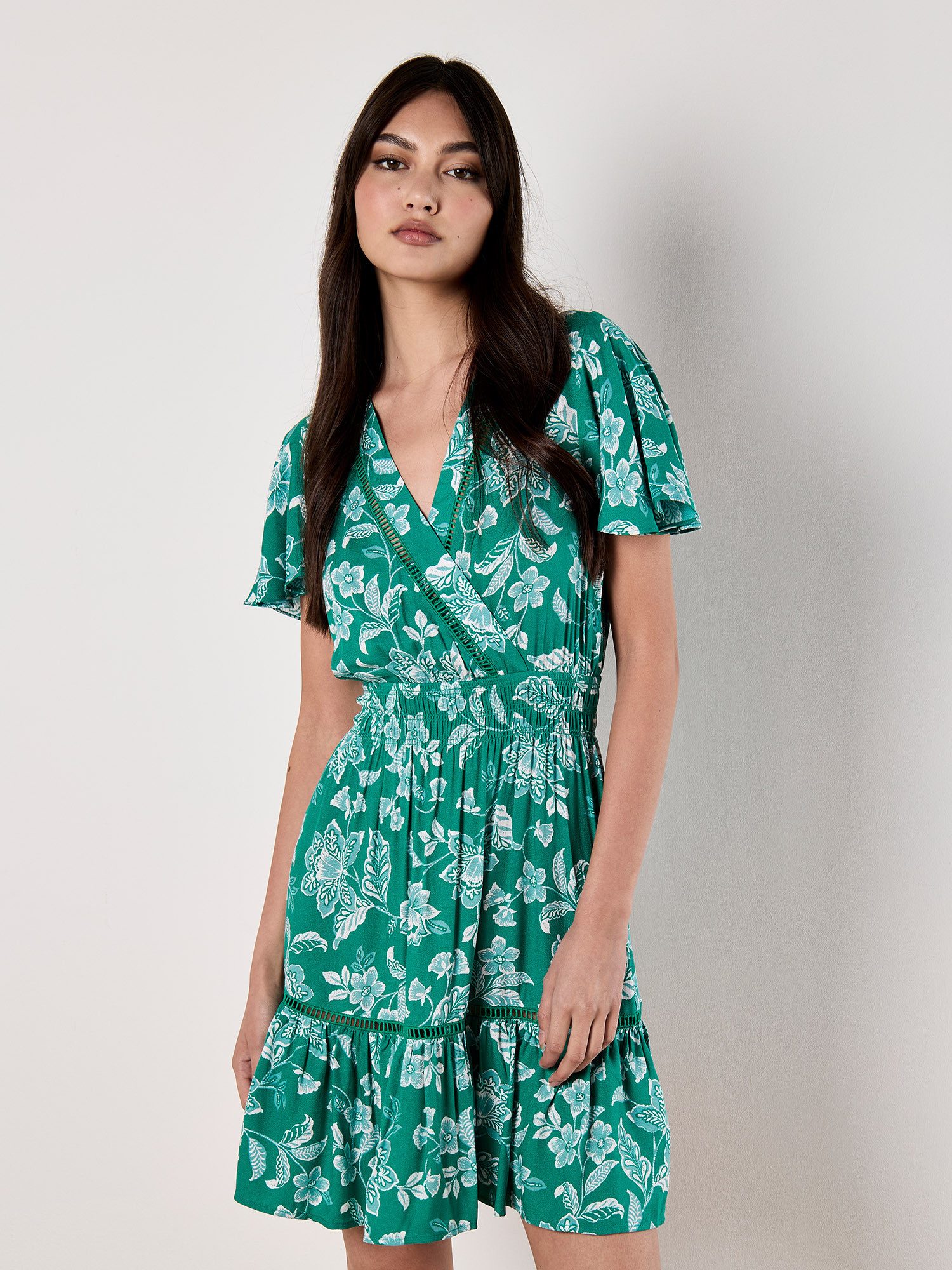 Druckkleid Sarasa Wickel-Minikleid