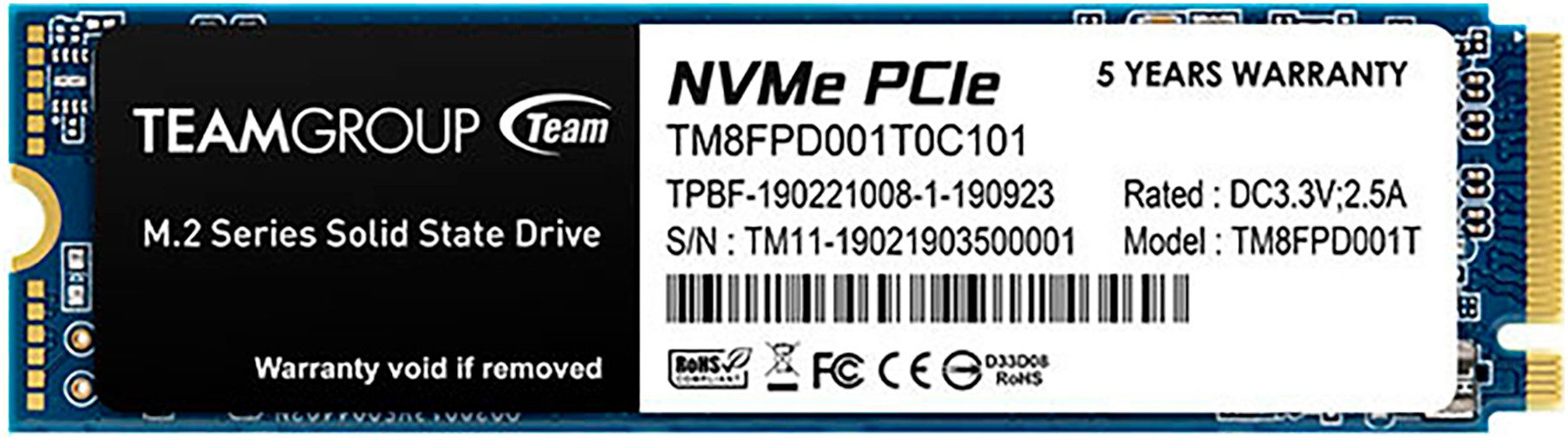 MP33 PRO 1TB interne SSD