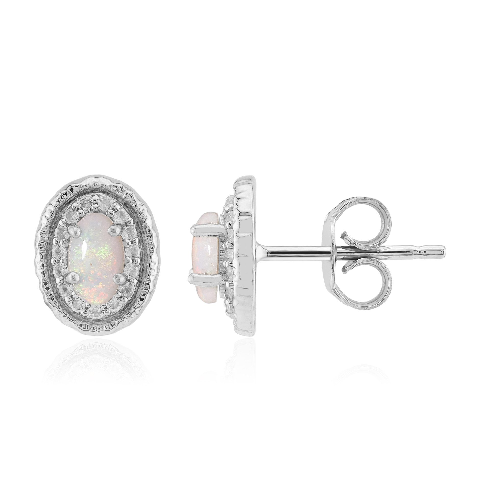 Cavill Ohrring-Set Opal-Ohrringe aus Sterlingsilber (2-tlg)