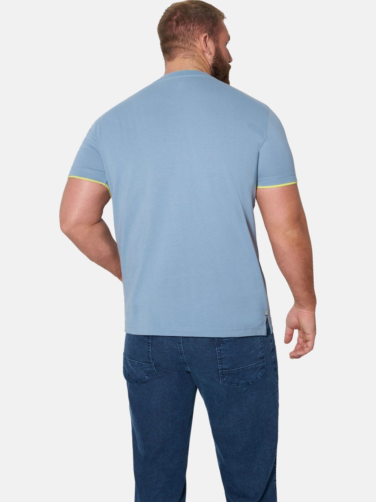 Jan Vanderstorm T-Shirt HENTUR mit knalligen Kontrasten