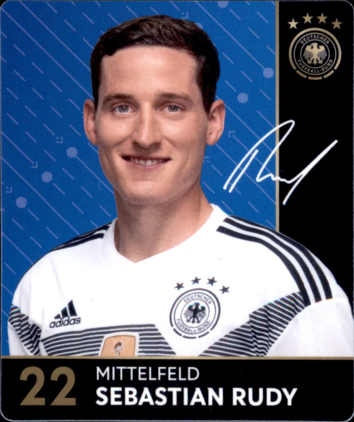 REWE Sammelkarte 22 - Sebastian Rudy - REWE WM18 Sammelkarte