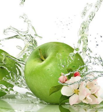 MyMaxxi Dekorationsfolie Küchenrückwand Grüne Äpfel selbstklebend Spritzschutz Folie