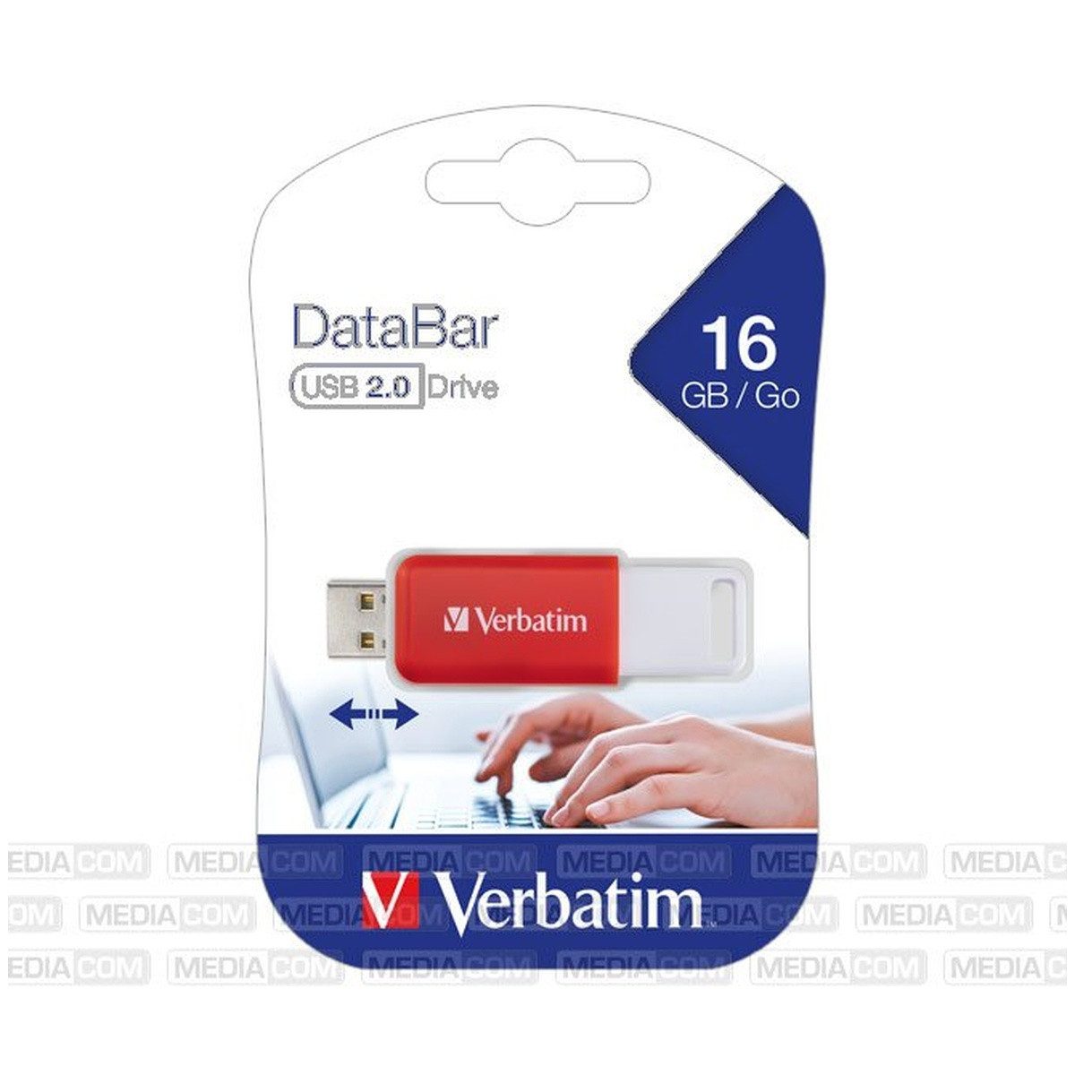 Verbatim Verbatim DataBar USB-Stick 16GB Weiss USB-Stick