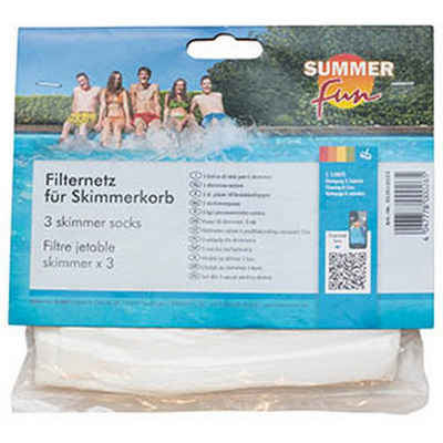 SUMMER FUN Skimmer Filternetz für Skimmerkorb 3er Pack