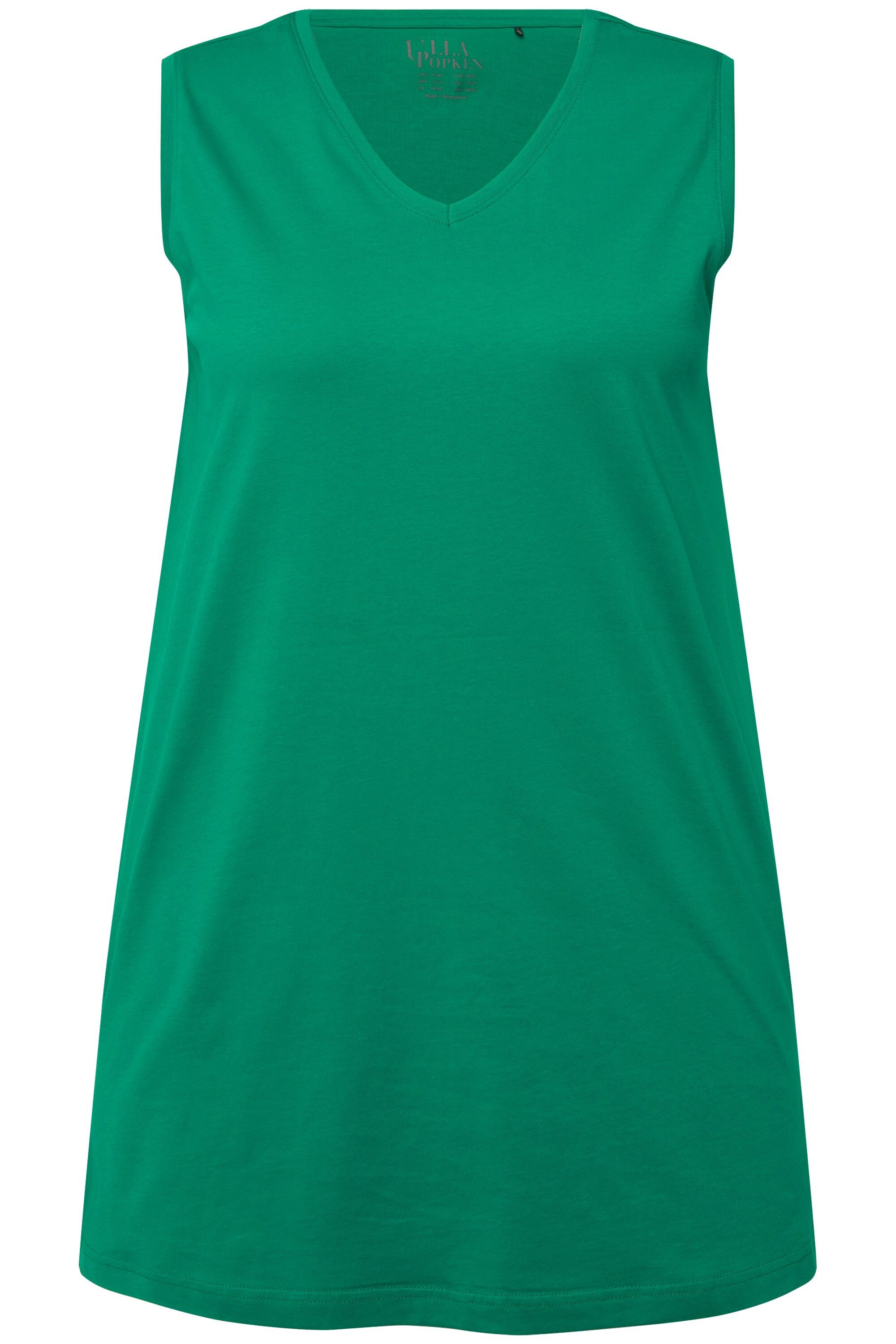 Ulla Popken Longtop Top V-Ausschnitt Relaxed günstig online kaufen