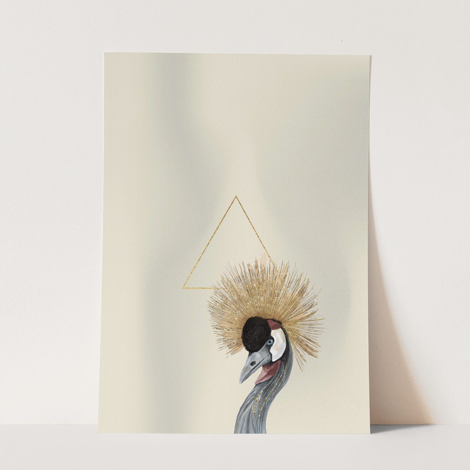 Sinus Art Wandbild Vogel Motiv Kranich exklusives Design Pastelltöne Kunstvoll. € 12,00