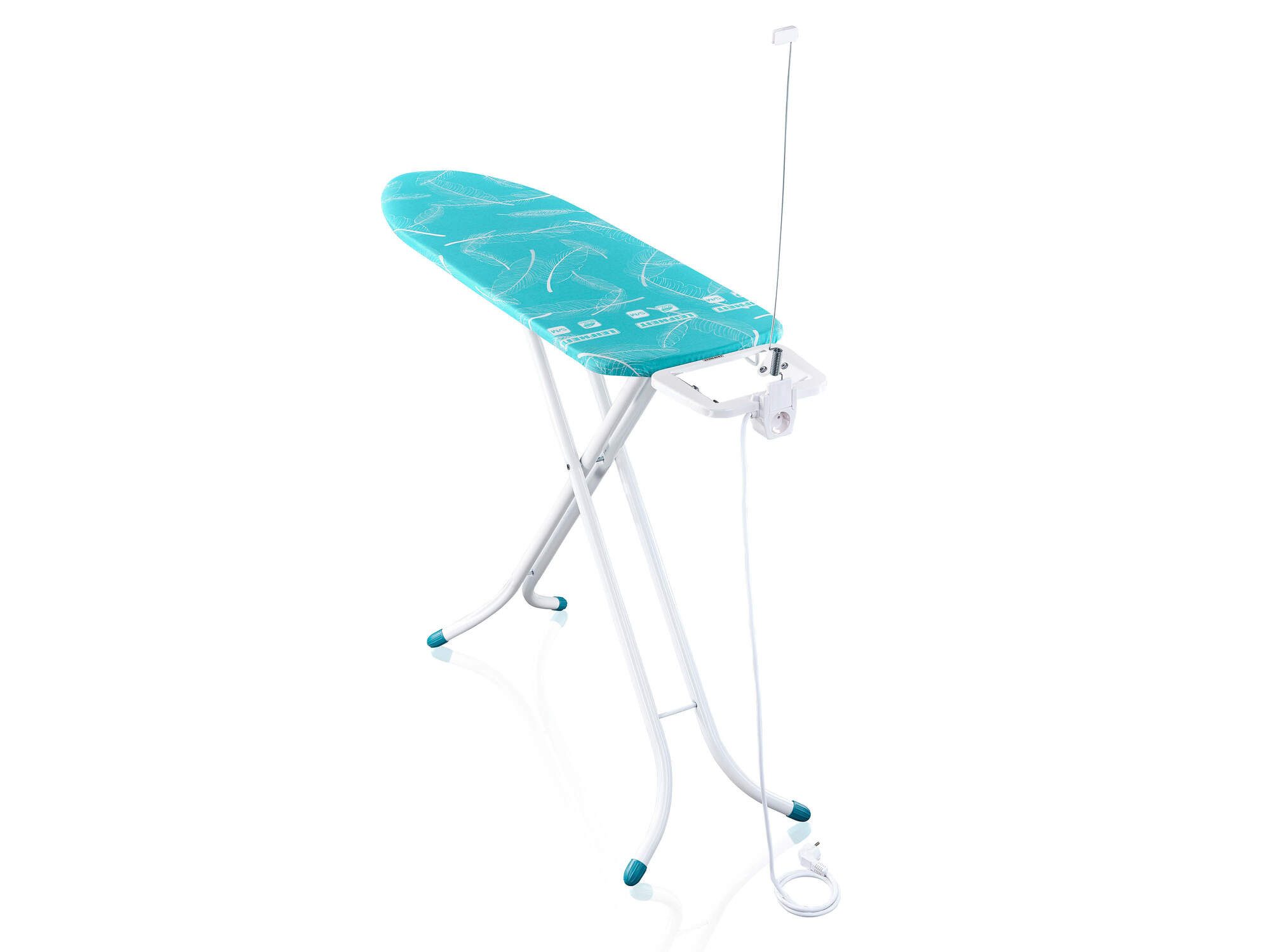 Leifheit Bügelbrett Bügeltisch Air Board M Compact Plus, Bügelfläche 38.0x120.0 cm, Zwei-Seiten-Bügeleffekt, Bügelfläche 120 x 38cm, höhenverstellbar