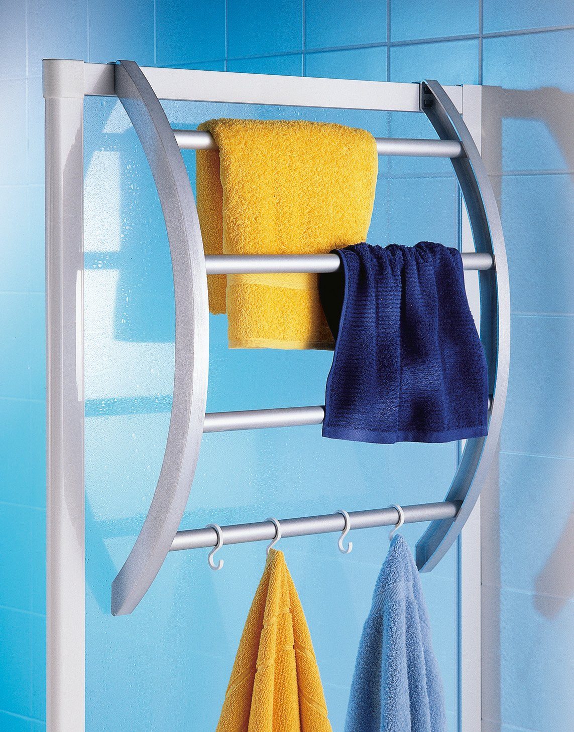 Bohren - Handtuchhalter, einfach ohne einhängen Ruco Kunststoff/Aluminium, Befestigung