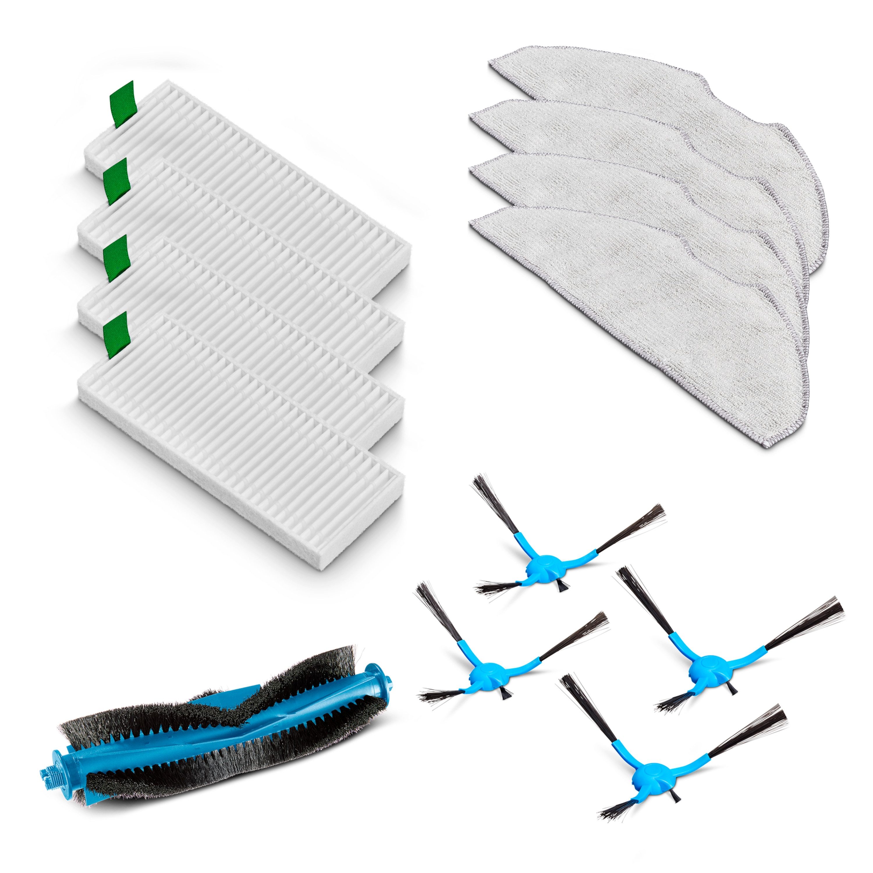 Medion® Saugroboter Zubehör-Set MEDION Saugroboter Zubehörset 1 X10 SW (MD 11782), (Packung, 1-tlg., 1x Mittelbürste, 	4x Seitenbürste)