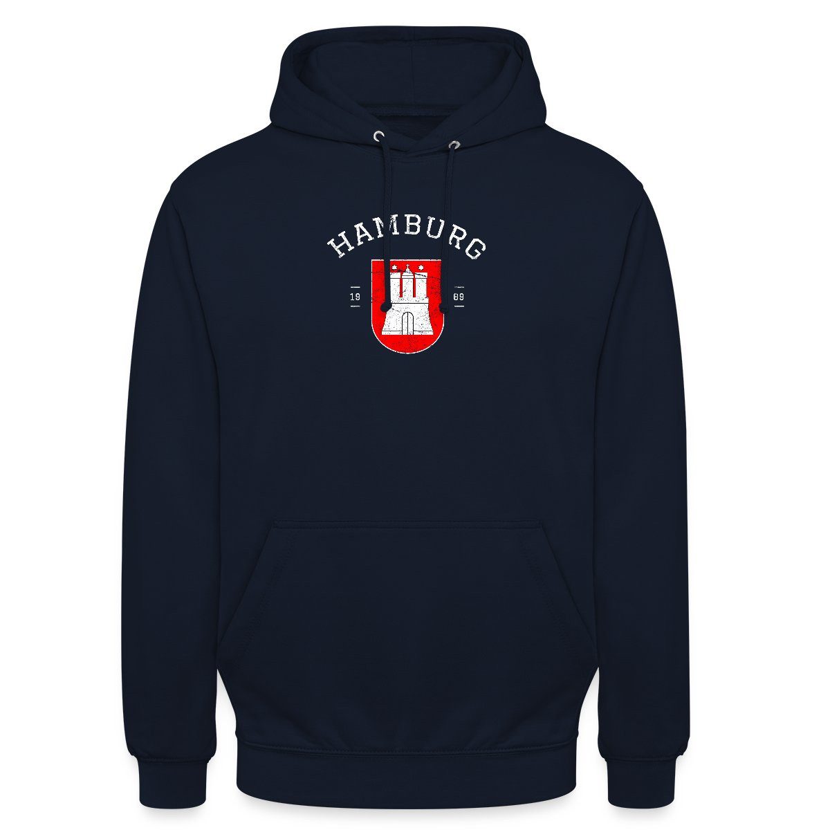 Spreadshirt Hoodie Hamburg Hamburger Wappen Souvenir Geschenk Unisex Hoodie (1-tlg)
